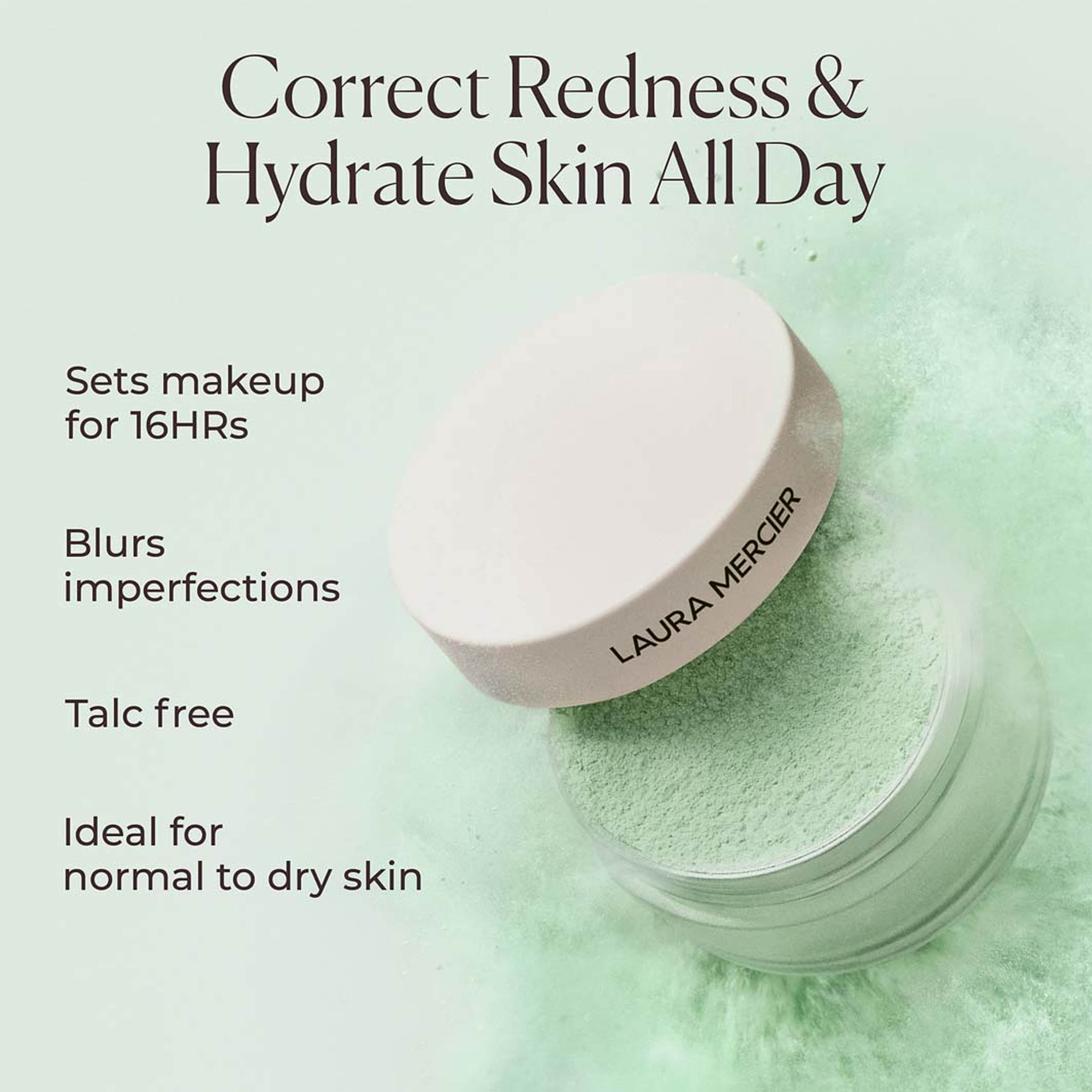 Translucent Loose Setting Powder Ultra, från Laura Mercier, i färgen Blur Mint. Klicka för att öppna bilden i stort format