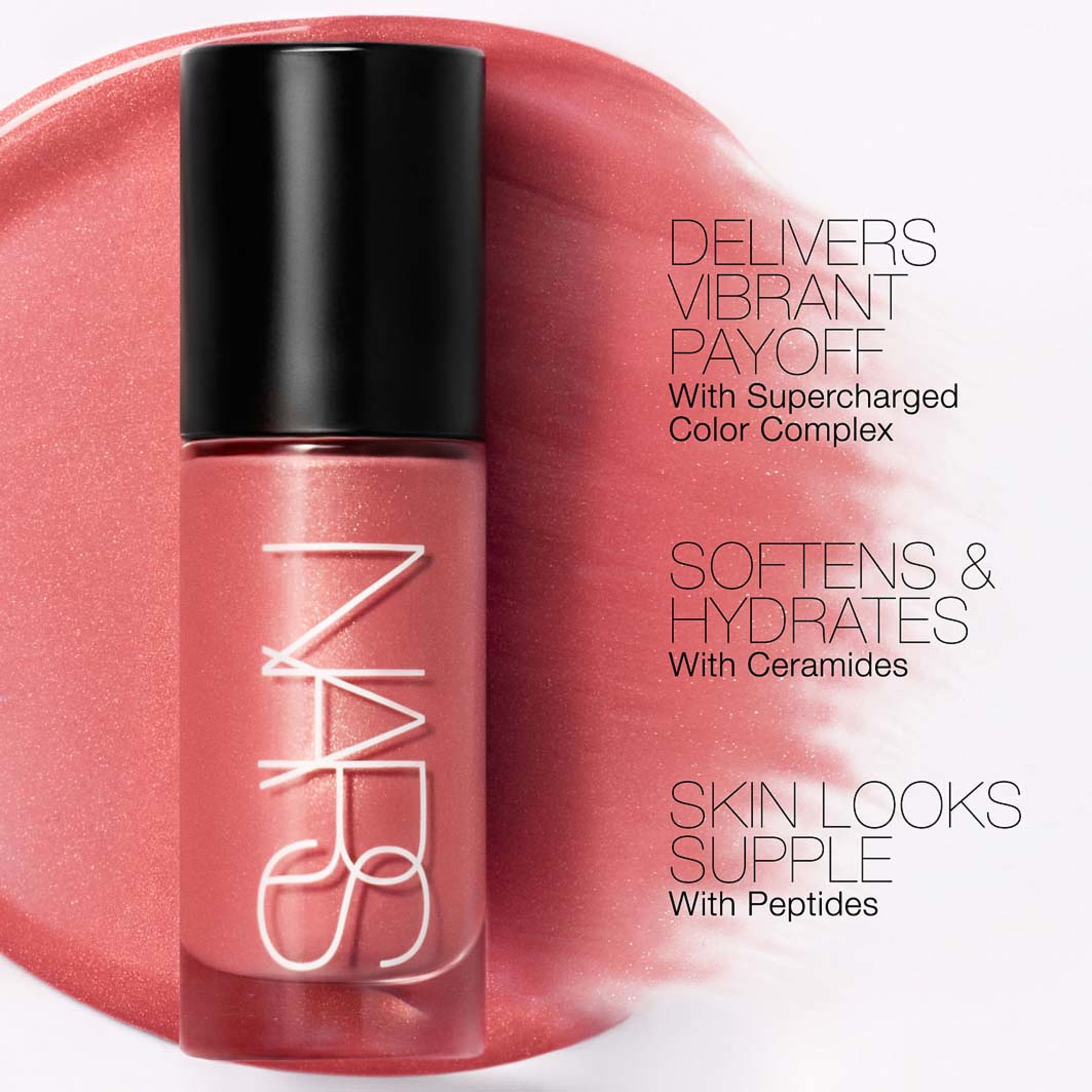 Insatiable Liquid Blush Shimmer, från NARS, i färgen Orgasm Crush. Klicka för att öppna bilden i stort format