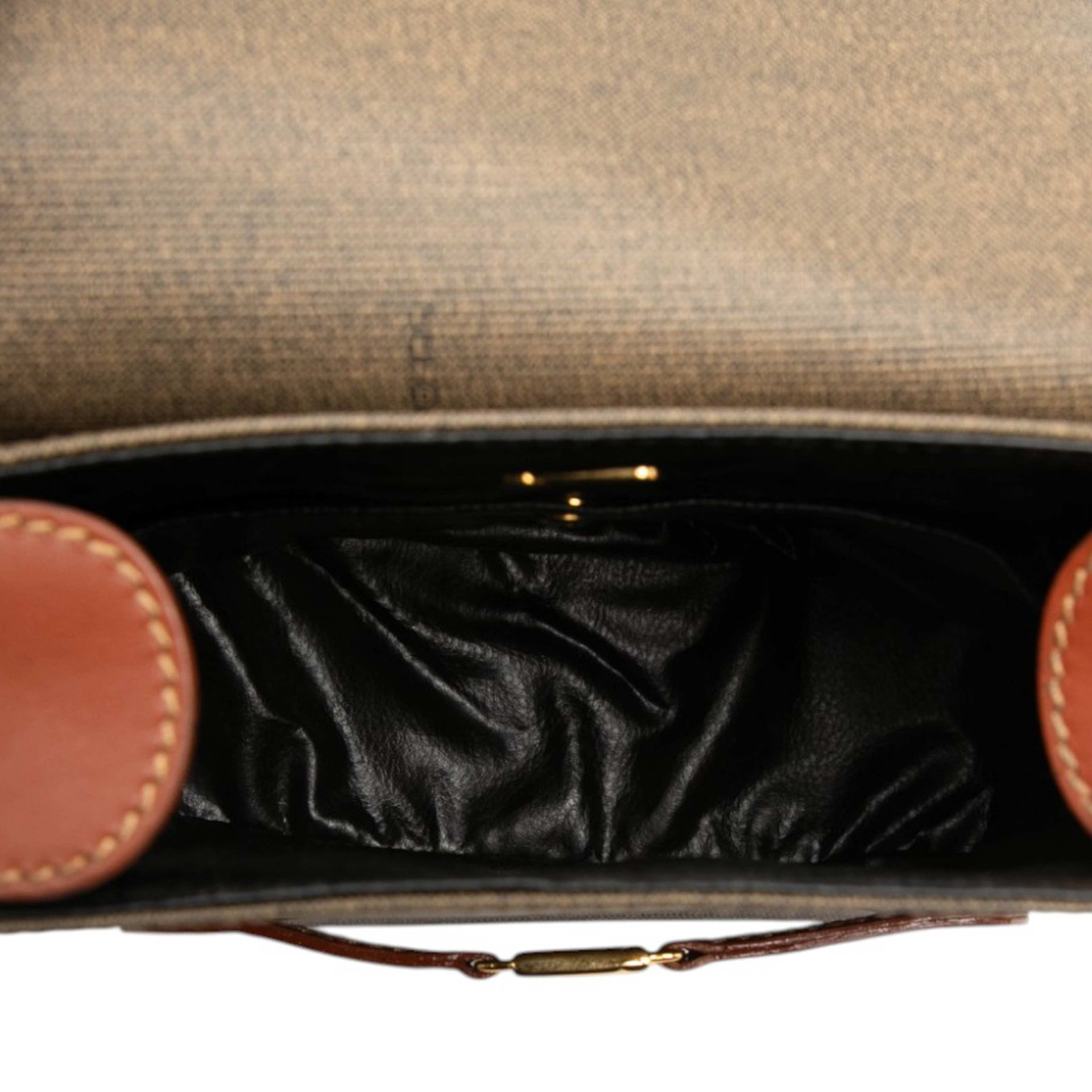 Fendi Canvas Ff Crossbody, från Luxclusif, i färgen brun. Klicka för att öppna bilden i stort format