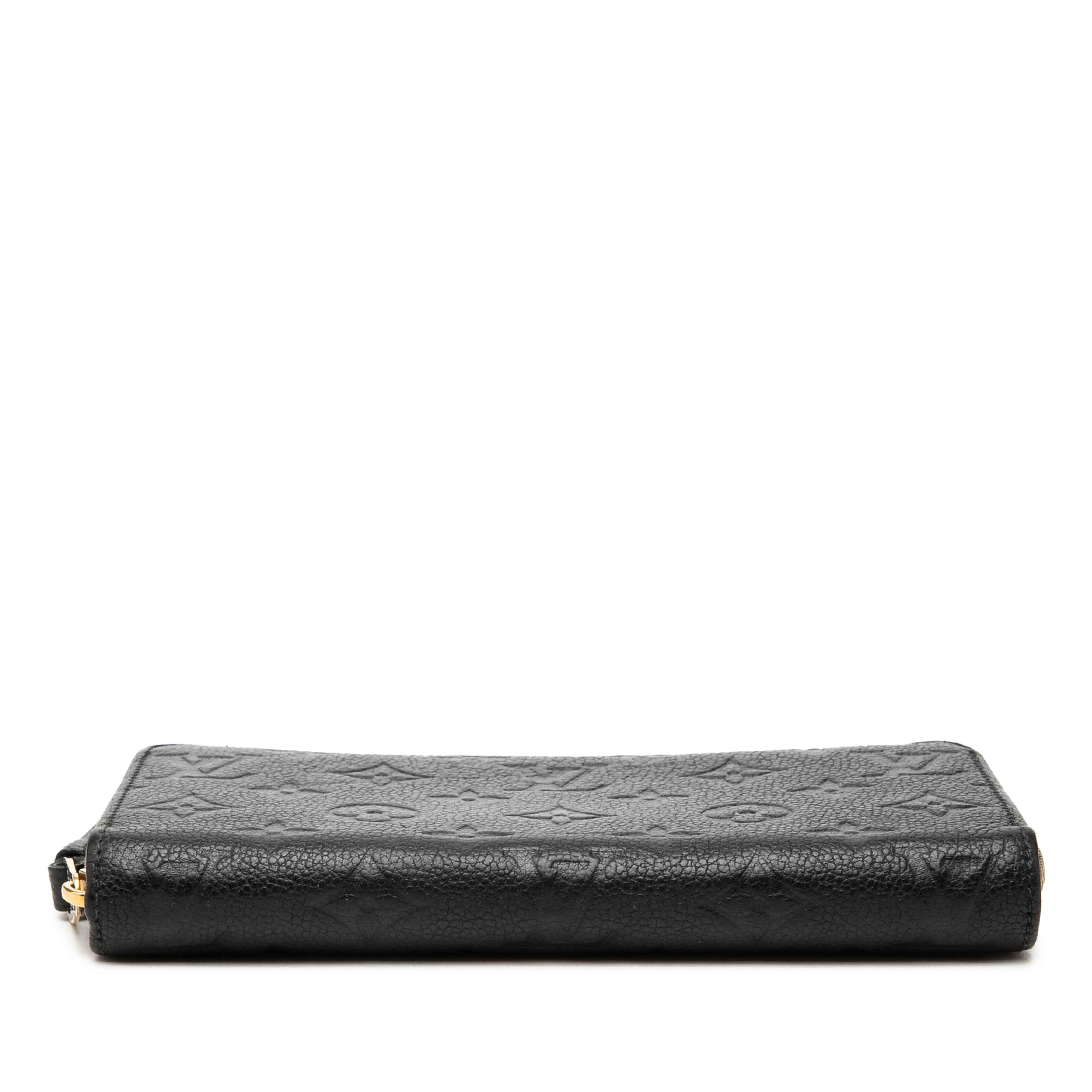 Louis Vuitton Monogram Empreinte Zippy Long Wallet, från Luxclusif, i färgen svart. Klicka för att öppna bilden i stort format