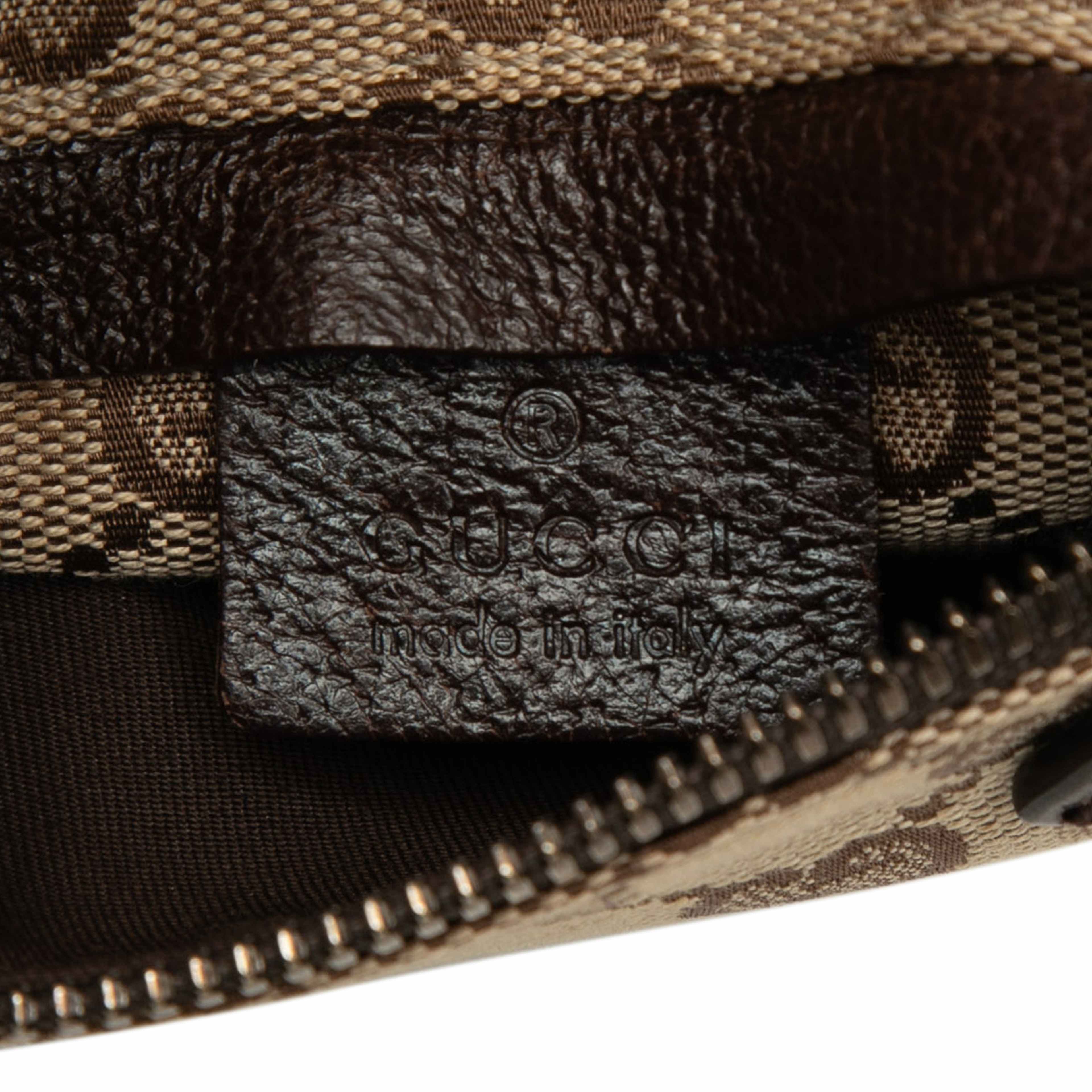 Gucci Gg Canvas Web Double Pocket Belt Bag, från Luxclusif, i färgen beige. Klicka för att öppna bilden i stort format