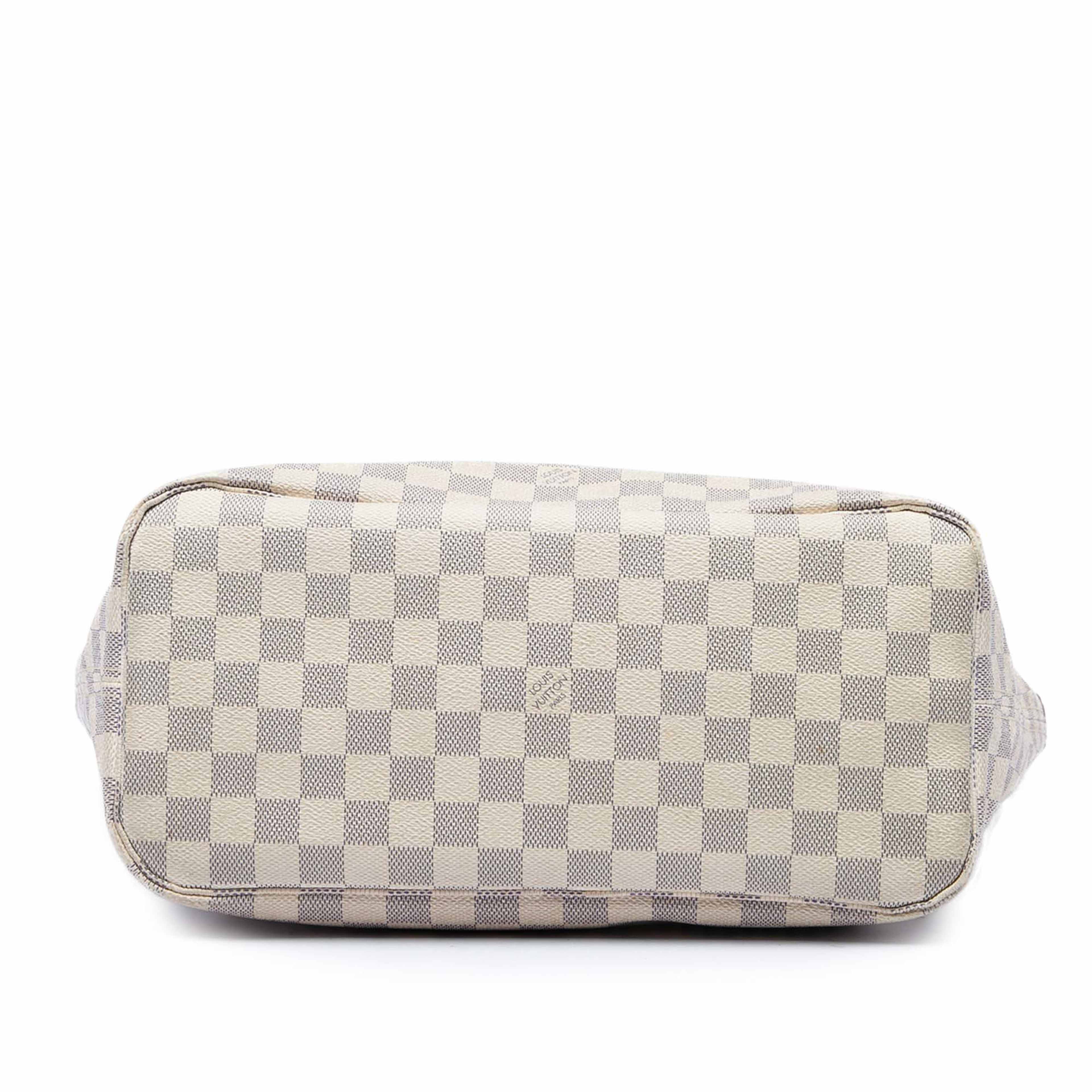 Louis Vuitton Damier Azur Neverfull Mm, från Luxclusif, i färgen vit. Klicka för att öppna bilden i stort format