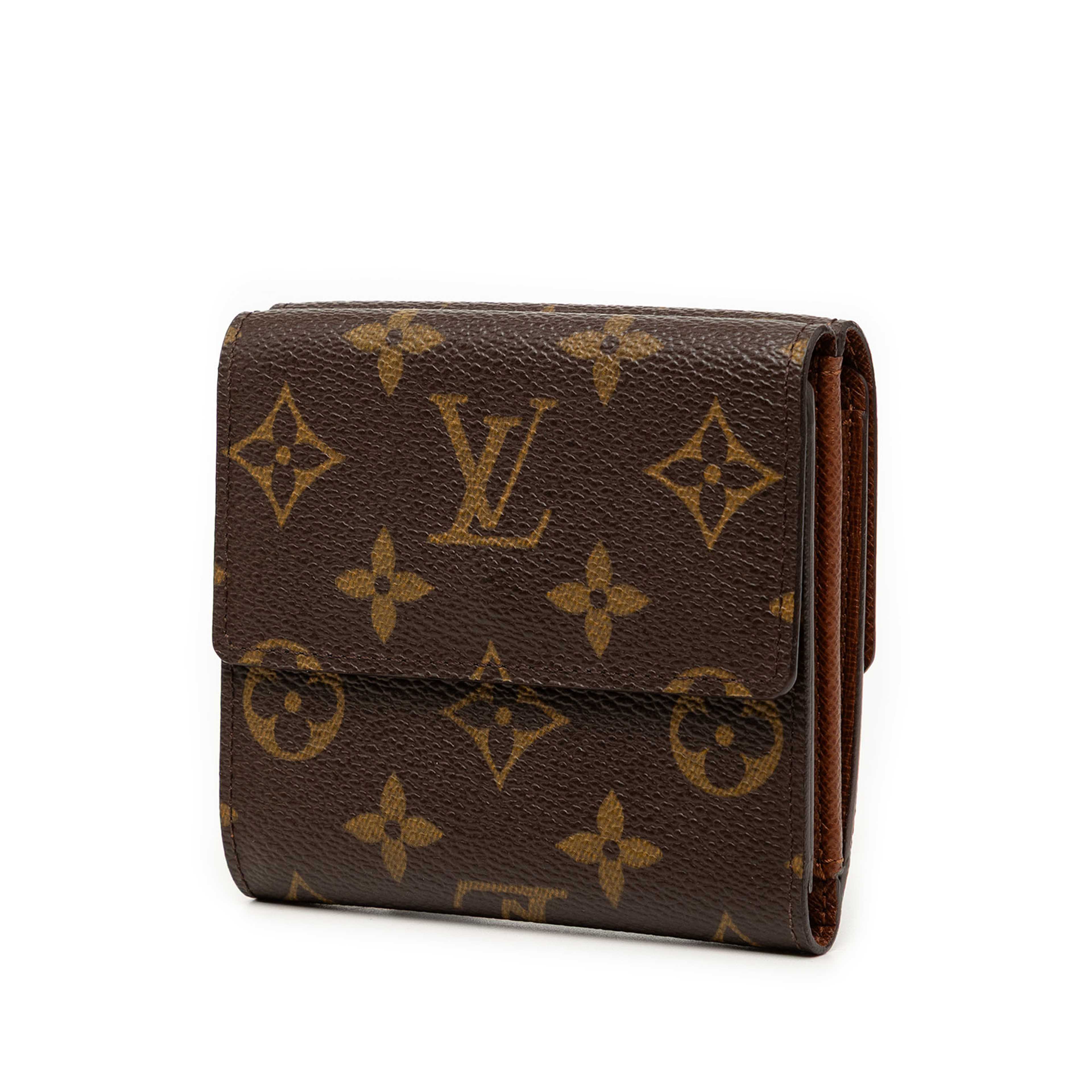 Louis Vuitton Monogram Portefeuille Elise Wallet, från Luxclusif, i färgen brun. Klicka för att öppna bilden i stort format