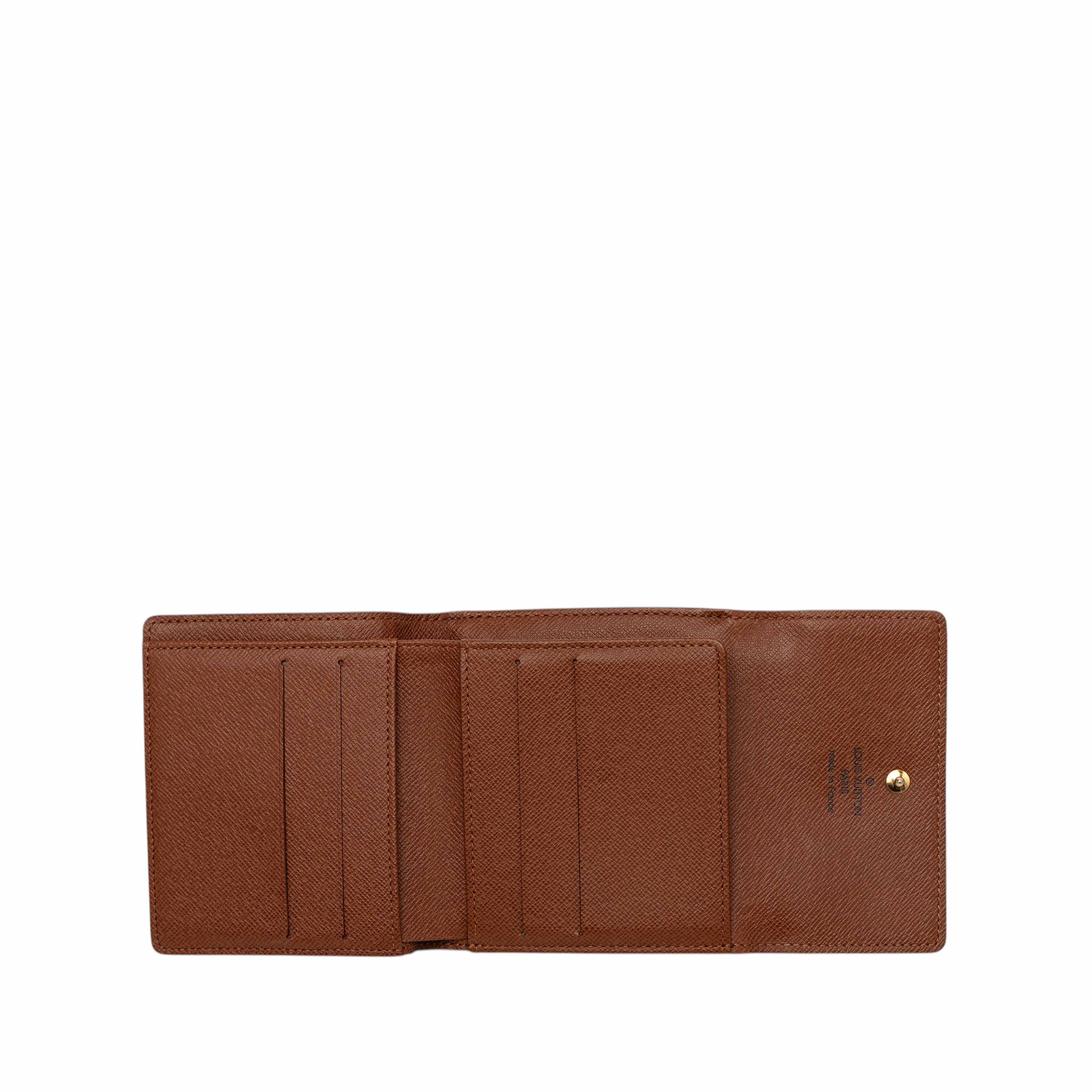 Louis Vuitton Monogram Portefeuille Elise Wallet, från Luxclusif, i färgen brun. Klicka för att öppna bilden i stort format