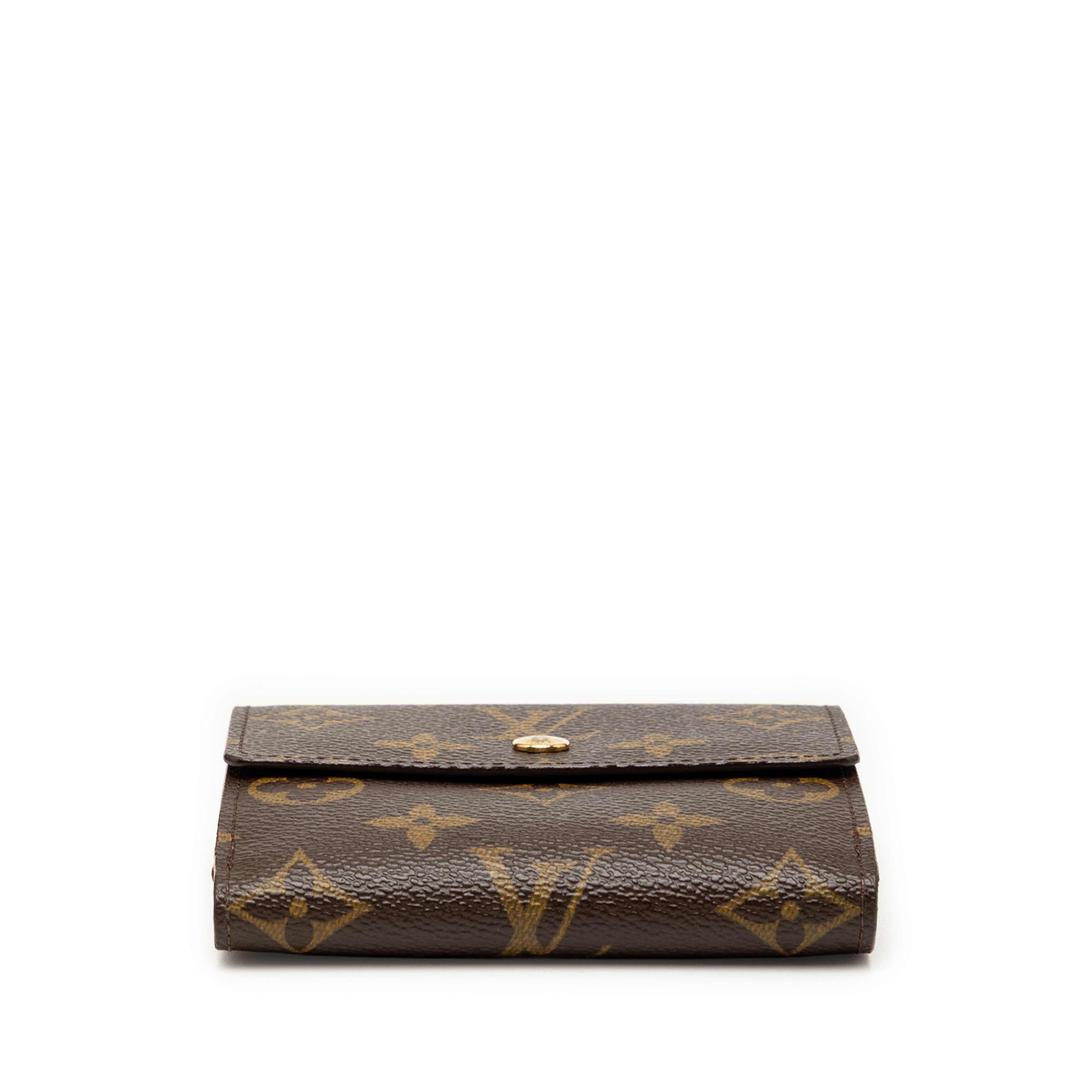 Louis Vuitton Monogram Portefeuille Elise Wallet, från Luxclusif, i färgen brun. Klicka för att öppna bilden i stort format