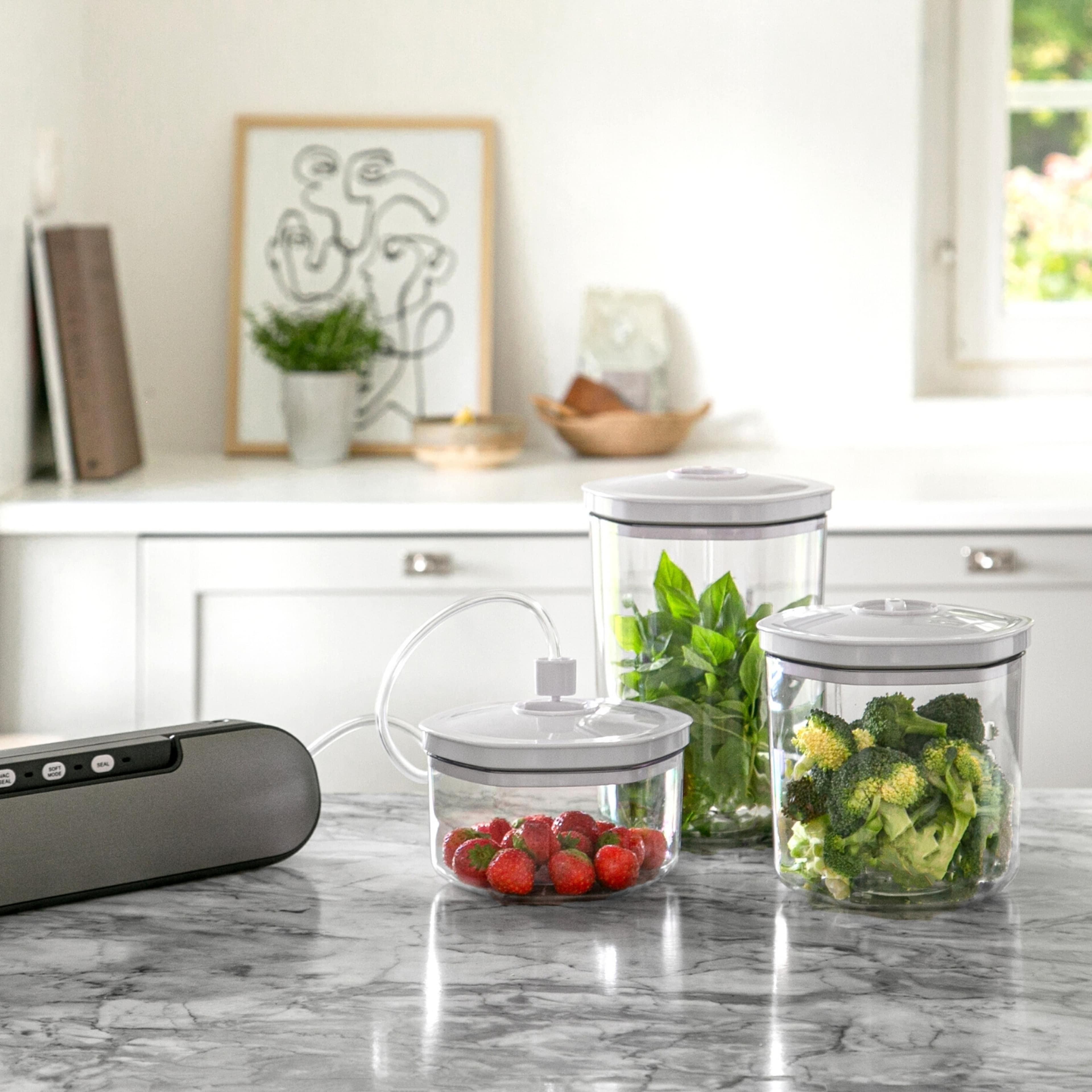 Paket Vakuumförpackare & Behållare, från Champion Nordic, i färgen rosfritt. Klicka för att öppna bilden i stort format