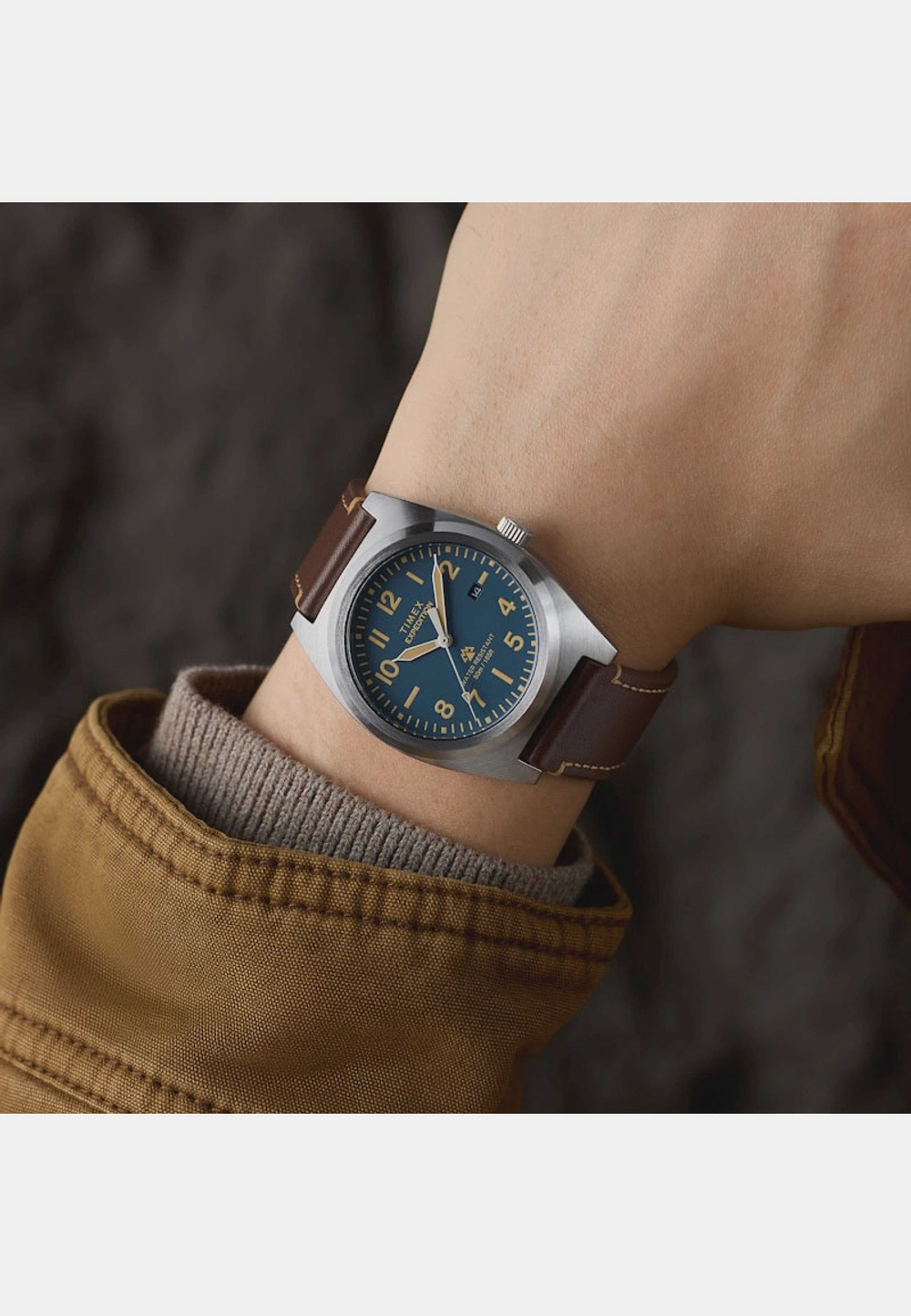 Timex Expedition Capstone Herrklocka Bl/stl, Lderrem - Tw2y30600, från Timex, i färgen 1. Klicka för att öppna bilden i stort format