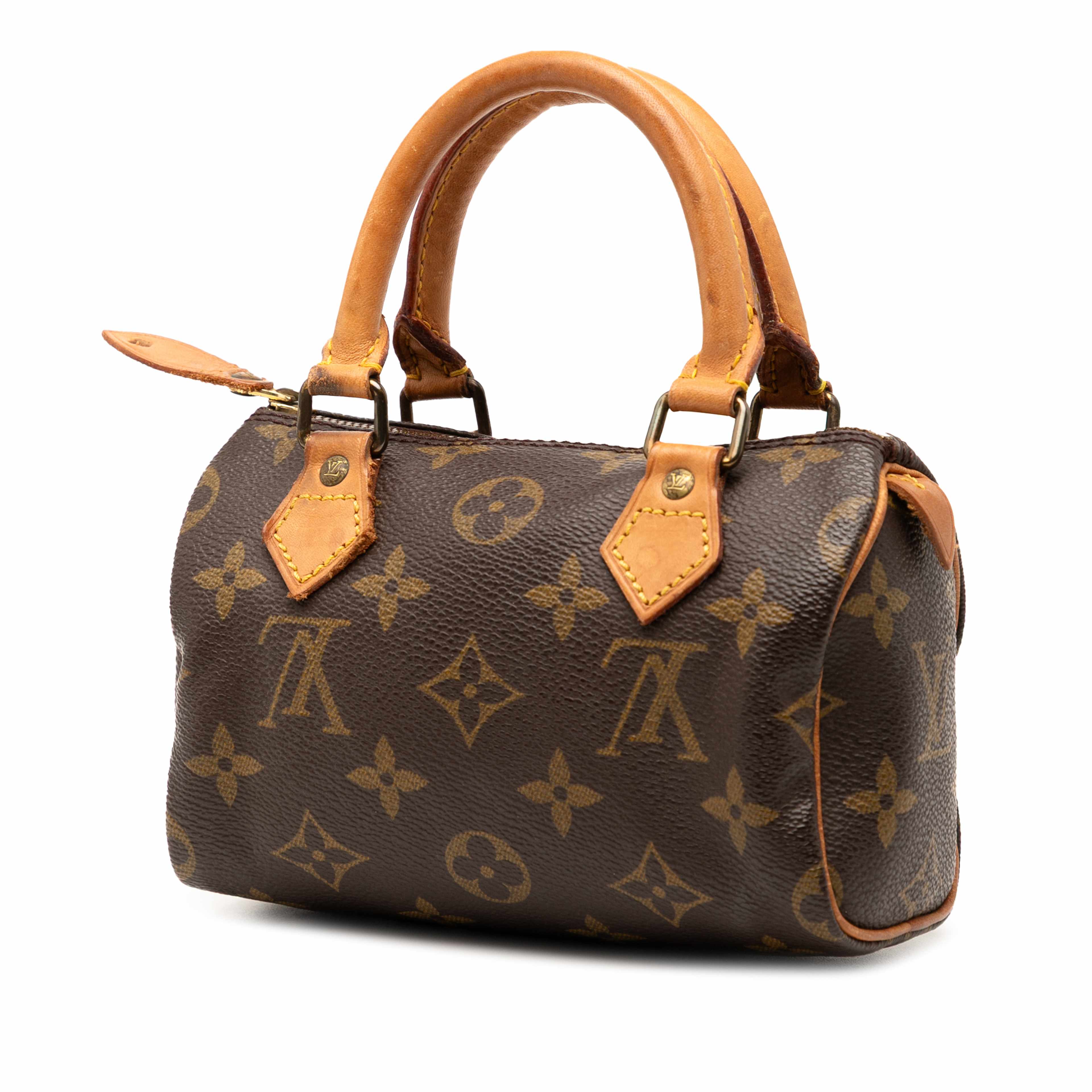 Louis Vuitton Monogram Mini Speedy Hl, från Luxclusif, i färgen brown. Klicka för att öppna bilden i stort format