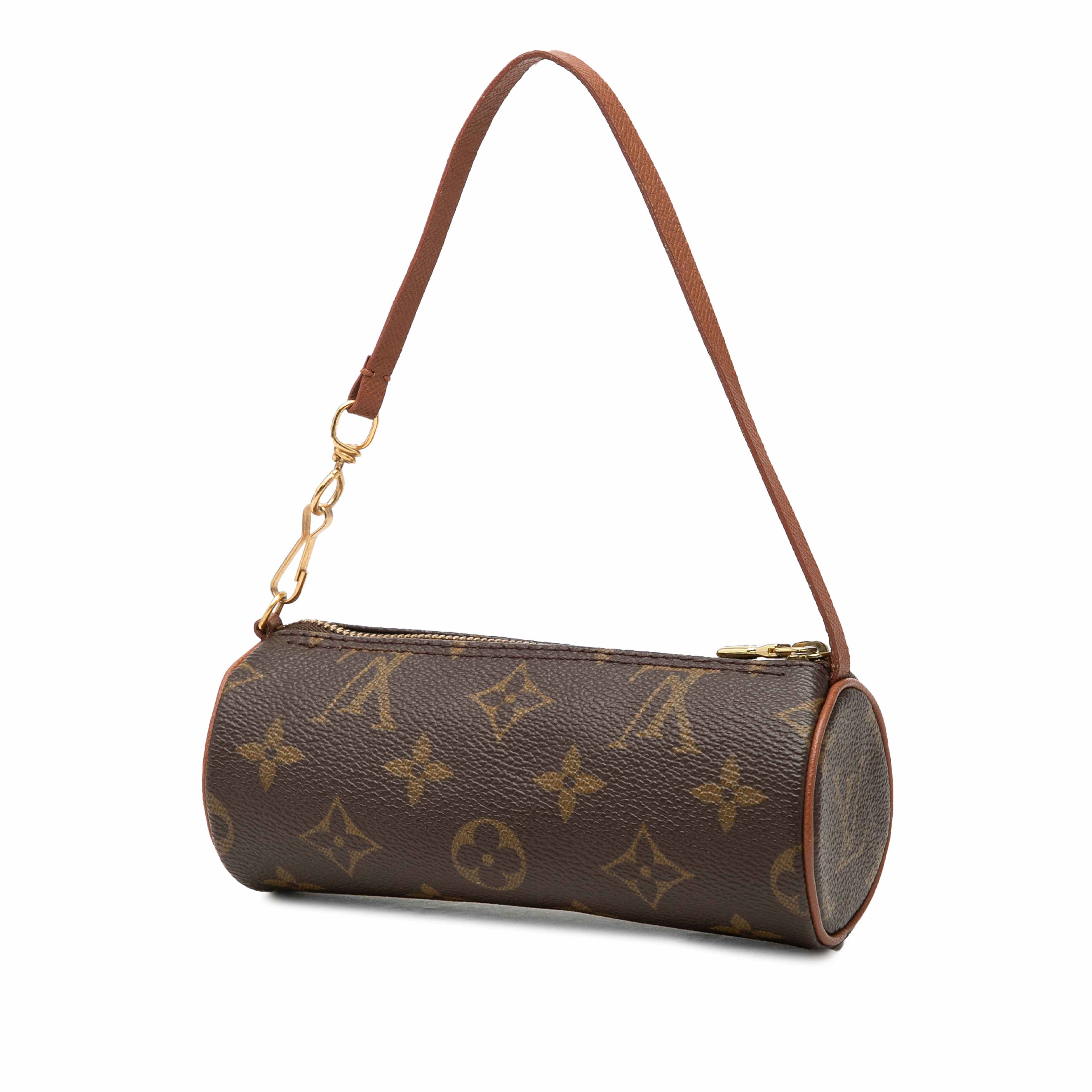 Louis Vuitton Monogram Papillon Pochette, från Luxclusif, i färgen brun. Klicka för att öppna bilden i stort format