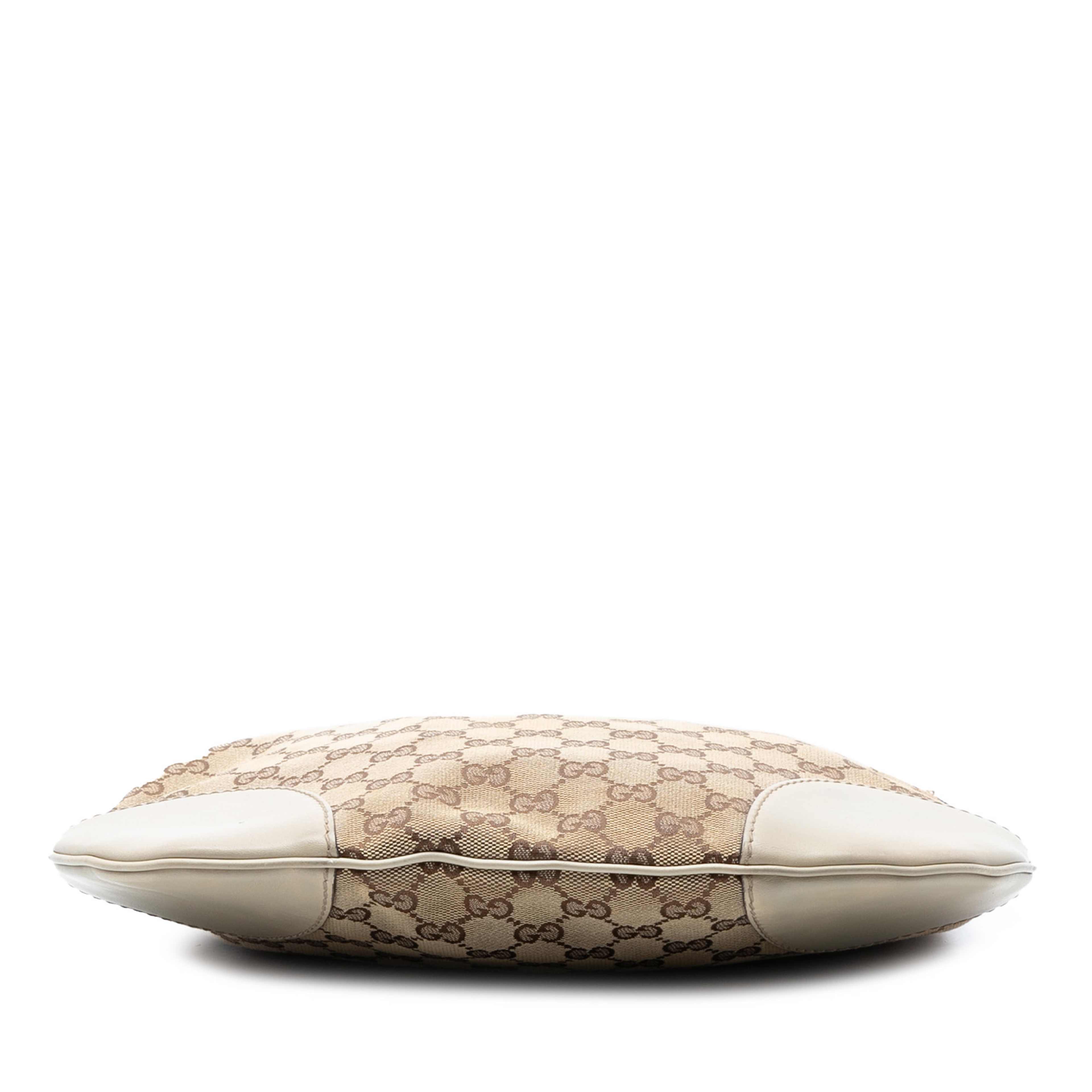 Gucci Gg Canvas Web Mayfair Crossbody, från Luxclusif, i färgen beige. Klicka för att öppna bilden i stort format