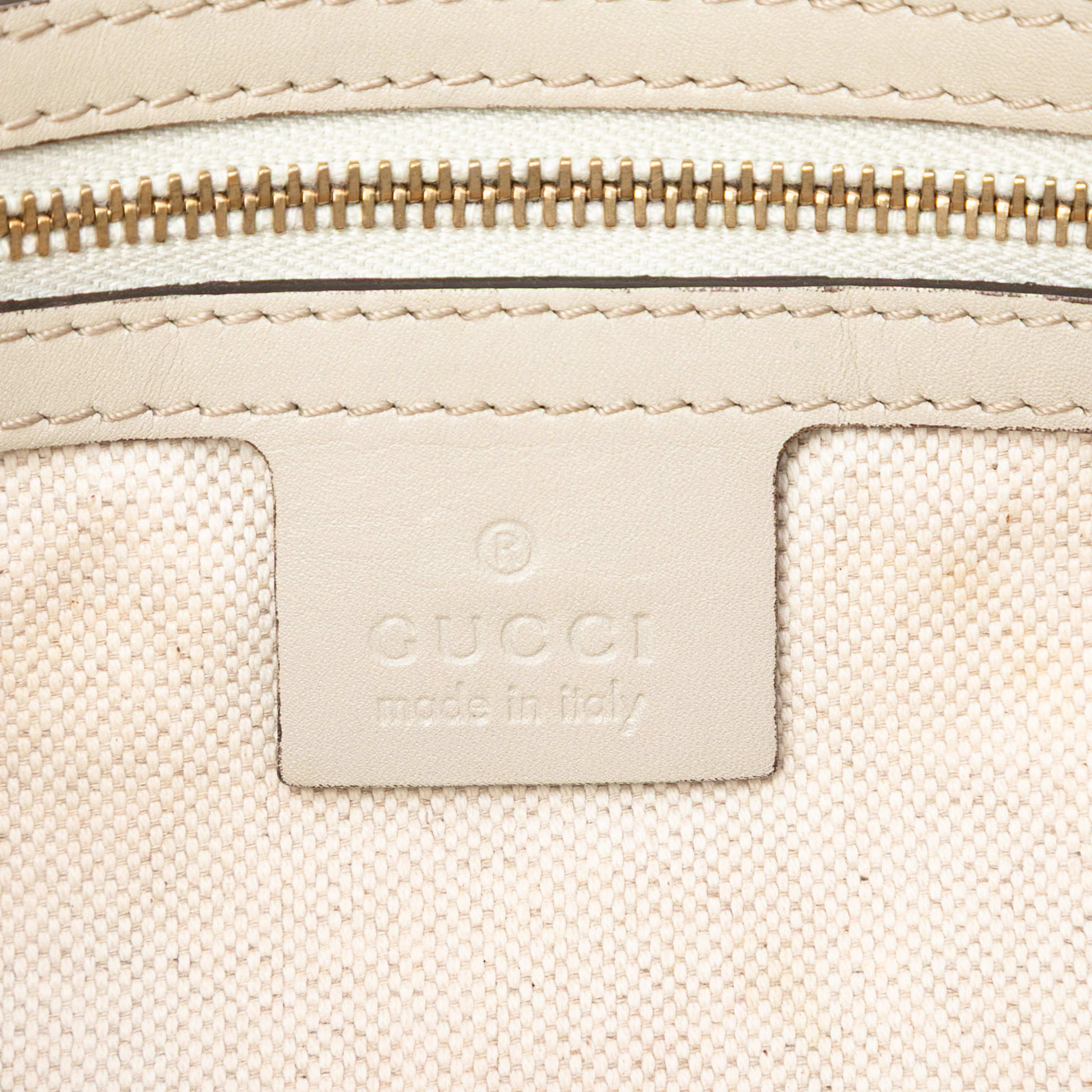 Gucci Gg Canvas Web Mayfair Crossbody, från Luxclusif, i färgen beige. Klicka för att öppna bilden i stort format