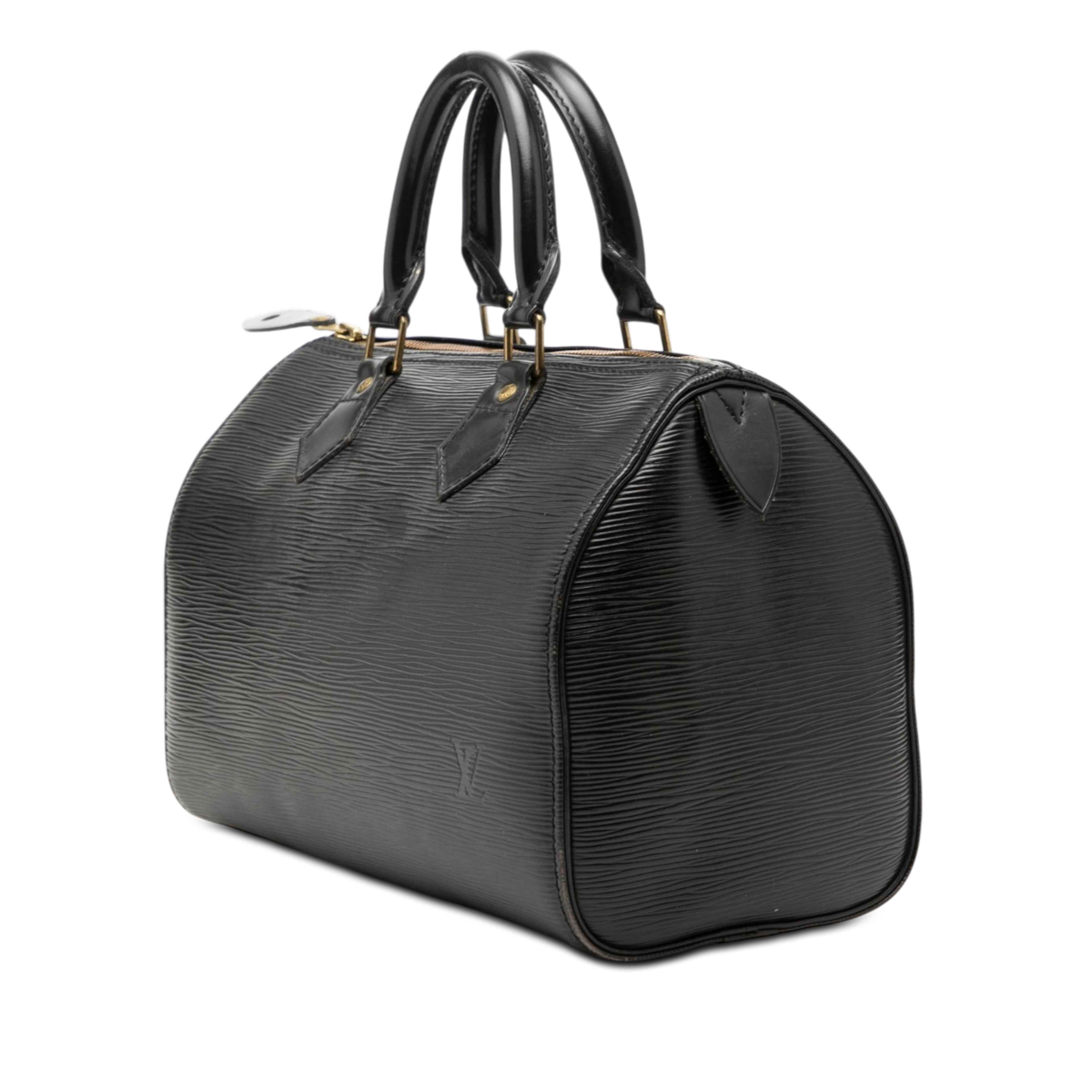 Louis Vuitton Epi Speedy 25, från Luxclusif, i färgen black. Klicka för att öppna bilden i stort format