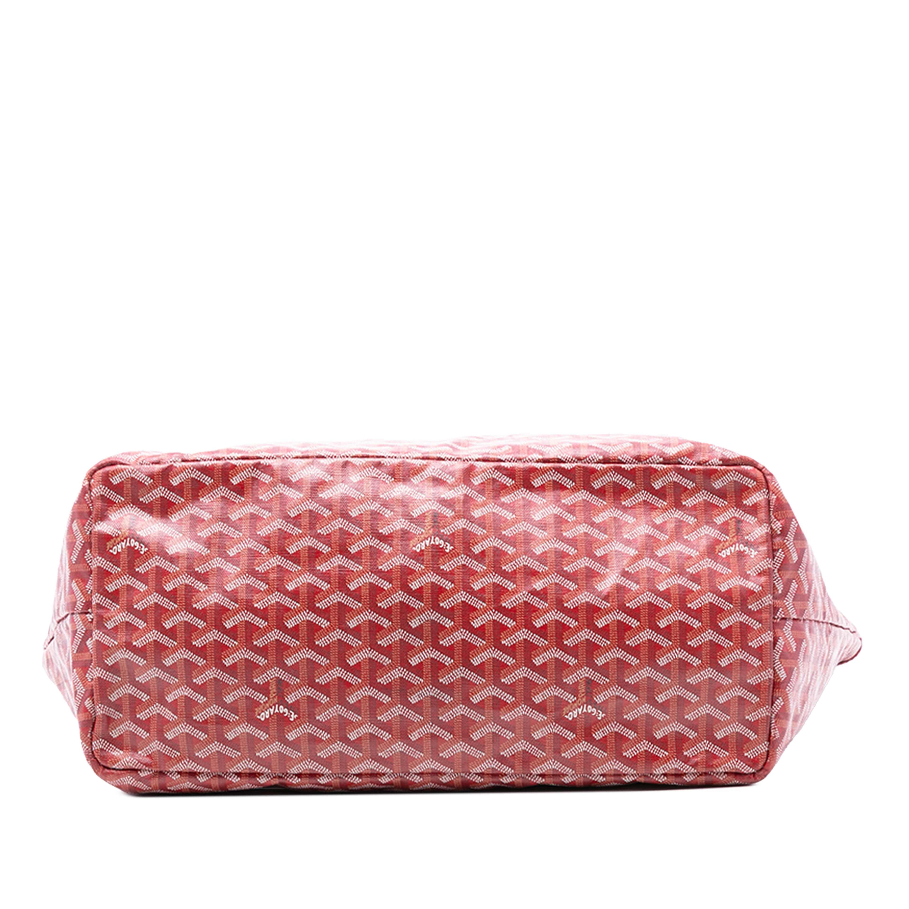 Goyard Goyardine Saint Louis Gm, från Luxclusif, i färgen red. Klicka för att öppna bilden i stort format