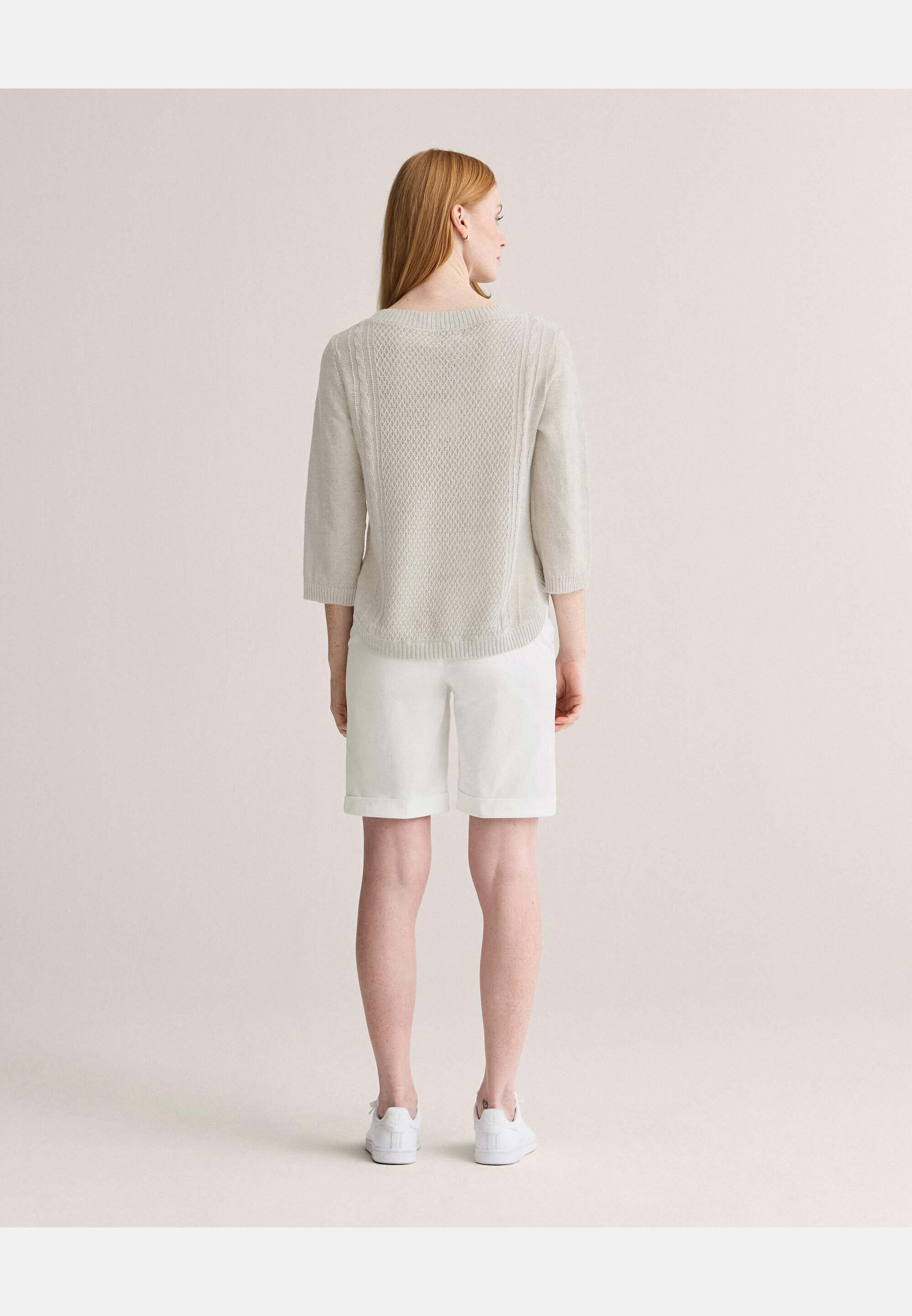 Marwa Cable Sweater, från Newhouse, i färgen beige. Klicka för att öppna bilden i stort format