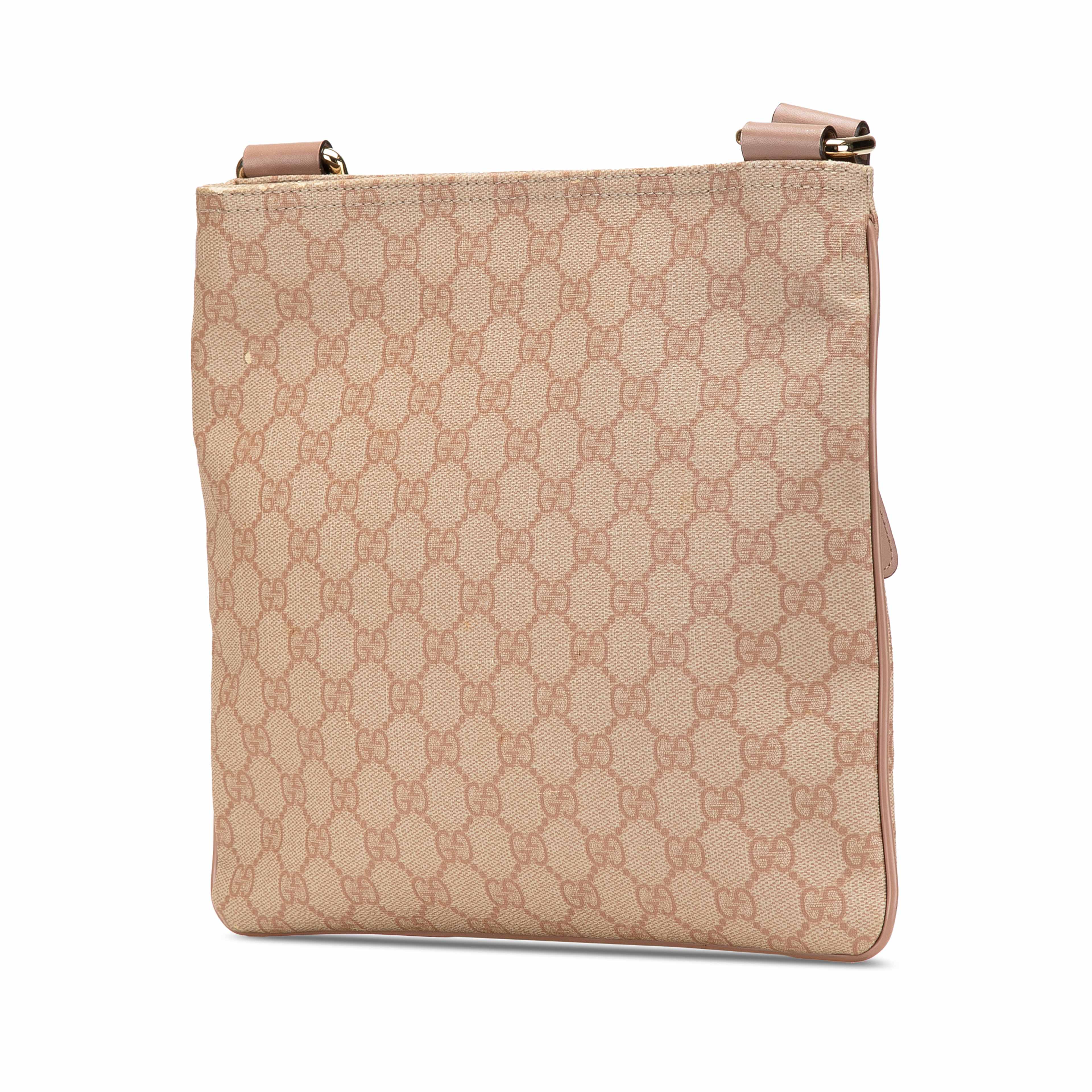 Gucci Gg Supreme Flat Messenger Bag