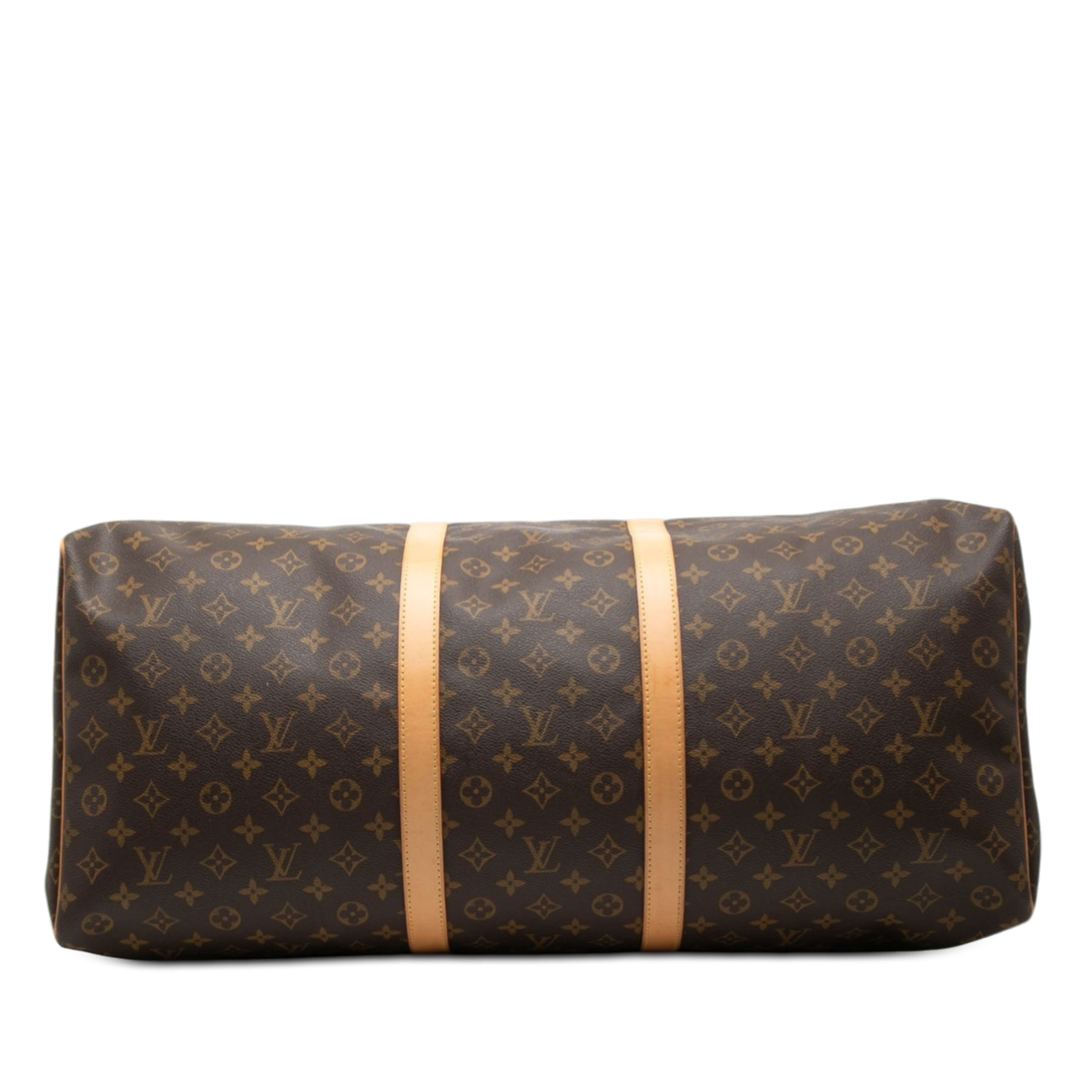 Louis Vuitton Monogram Keepall 60, från Luxclusif, i färgen brown. Klicka för att öppna bilden i stort format