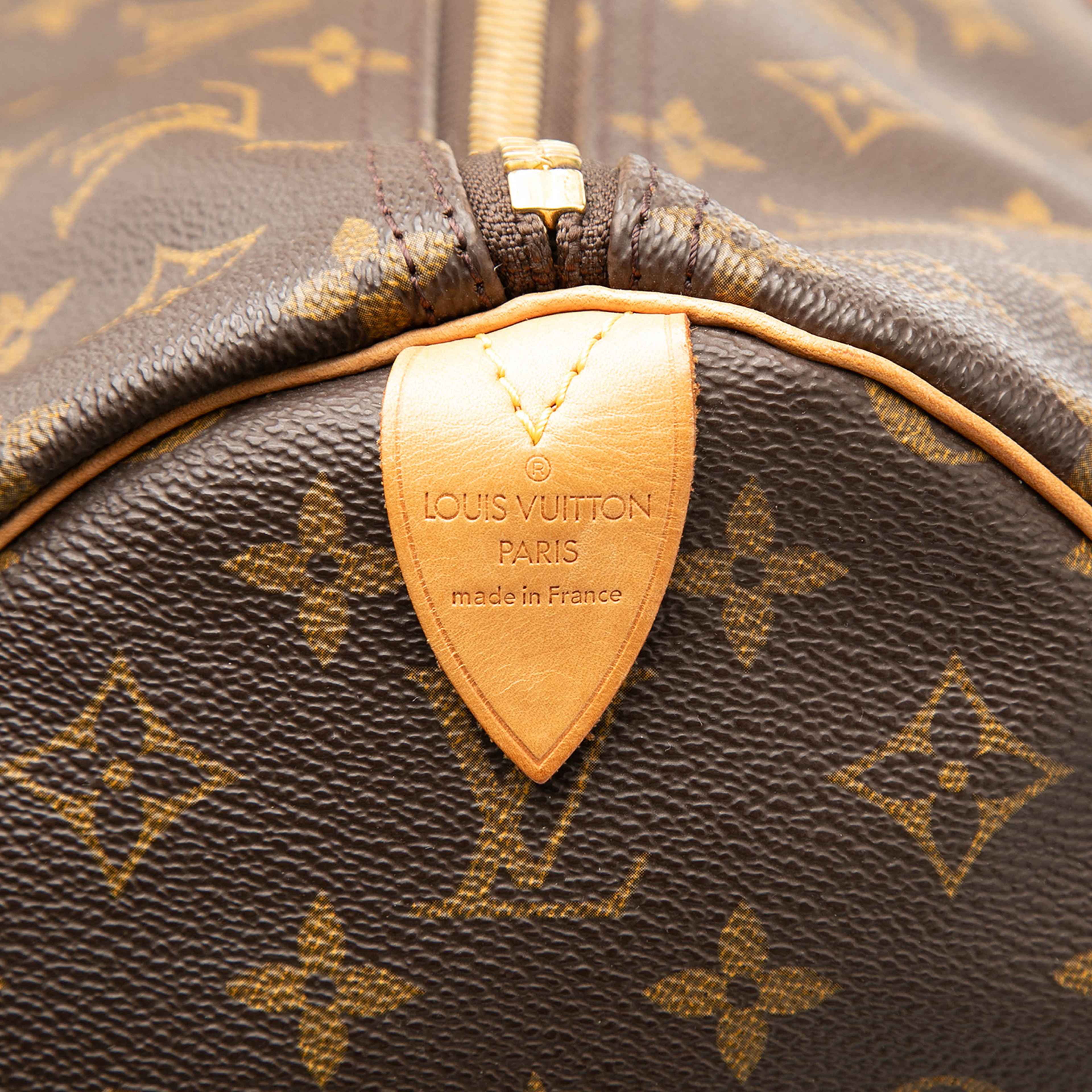 Louis Vuitton Monogram Keepall 60, från Luxclusif, i färgen brown. Klicka för att öppna bilden i stort format