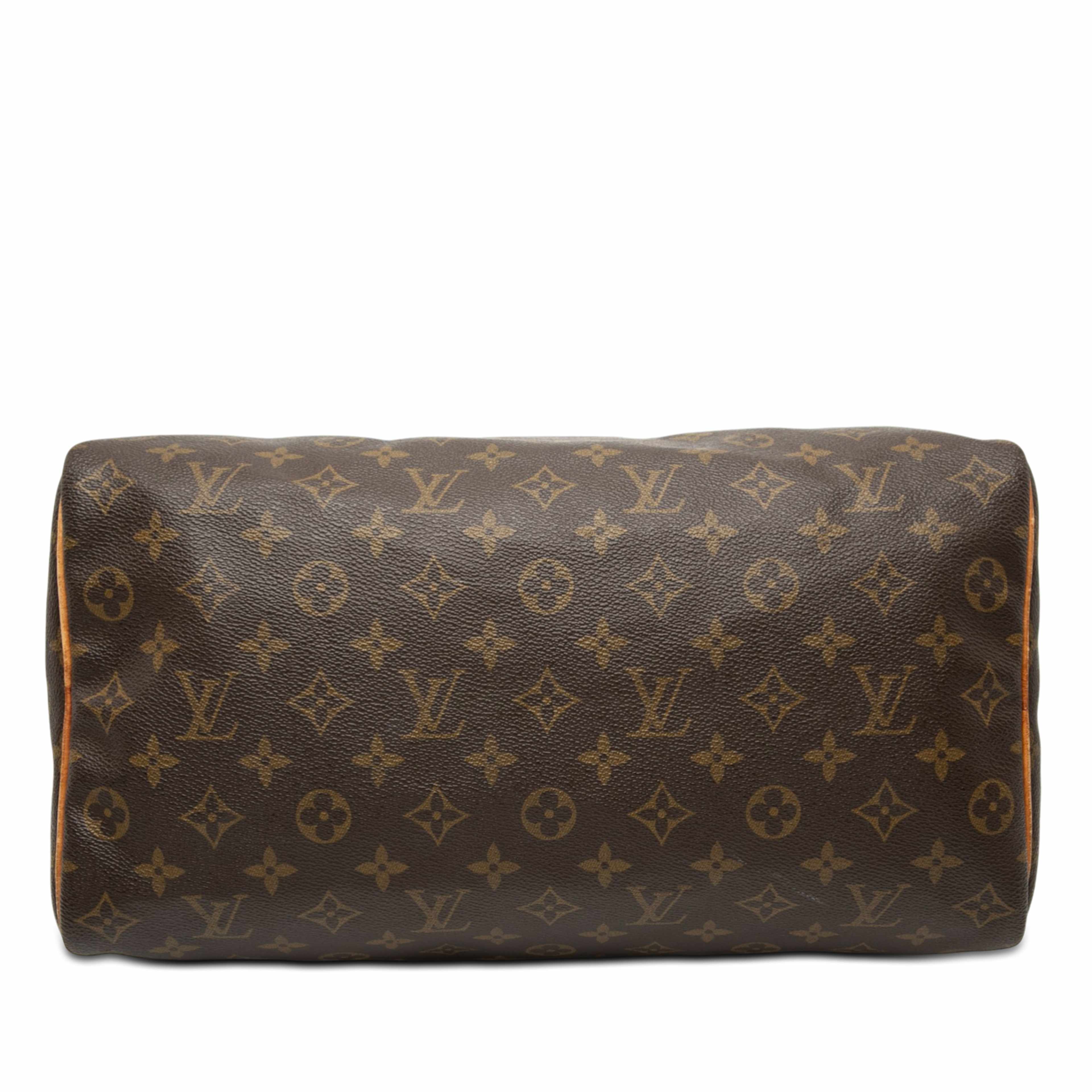Louis Vuitton Monogram Speedy 35, från Luxclusif, i färgen brown. Klicka för att öppna bilden i stort format