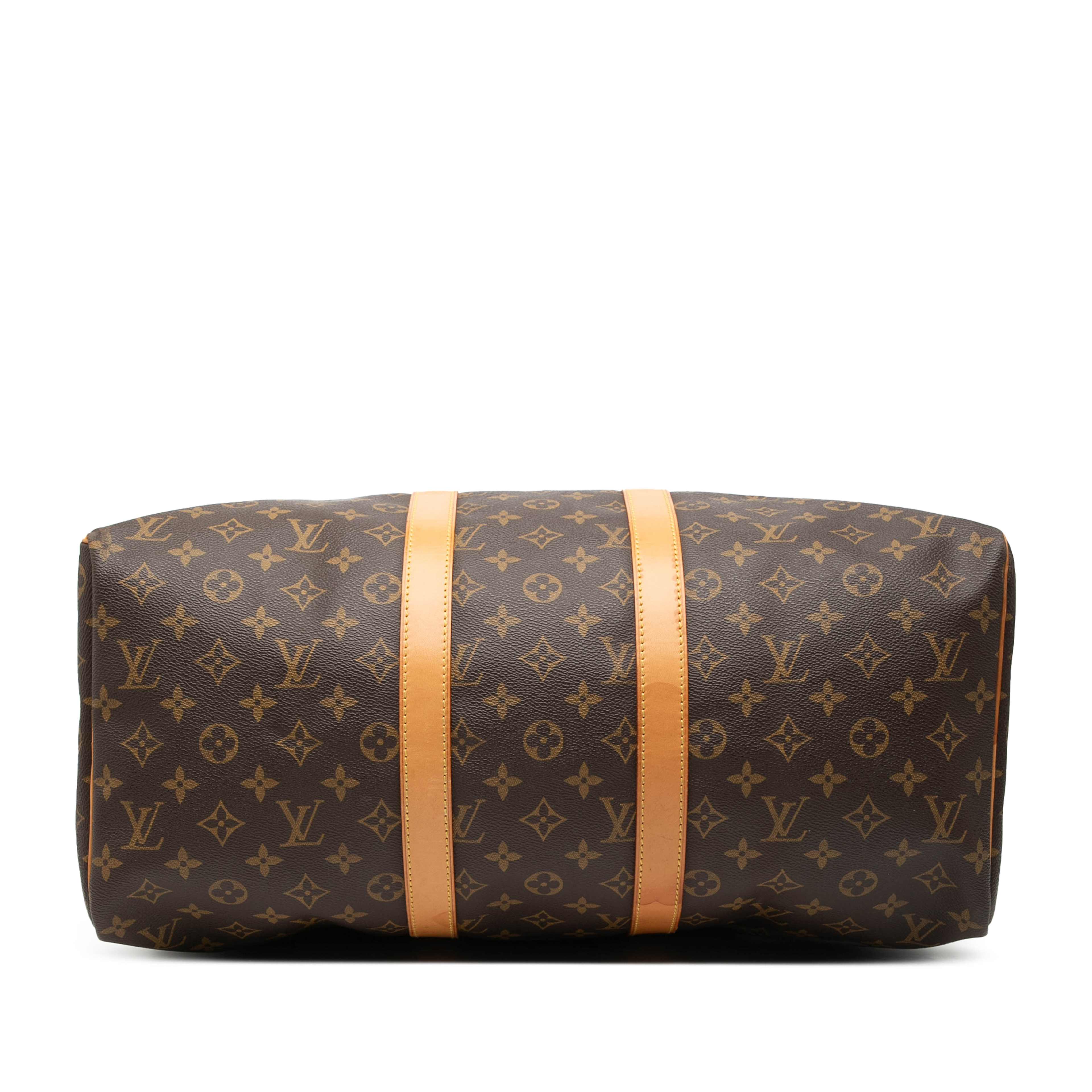 Louis Vuitton Monogram Keepall 45, från Luxclusif, i färgen brown. Klicka för att öppna bilden i stort format