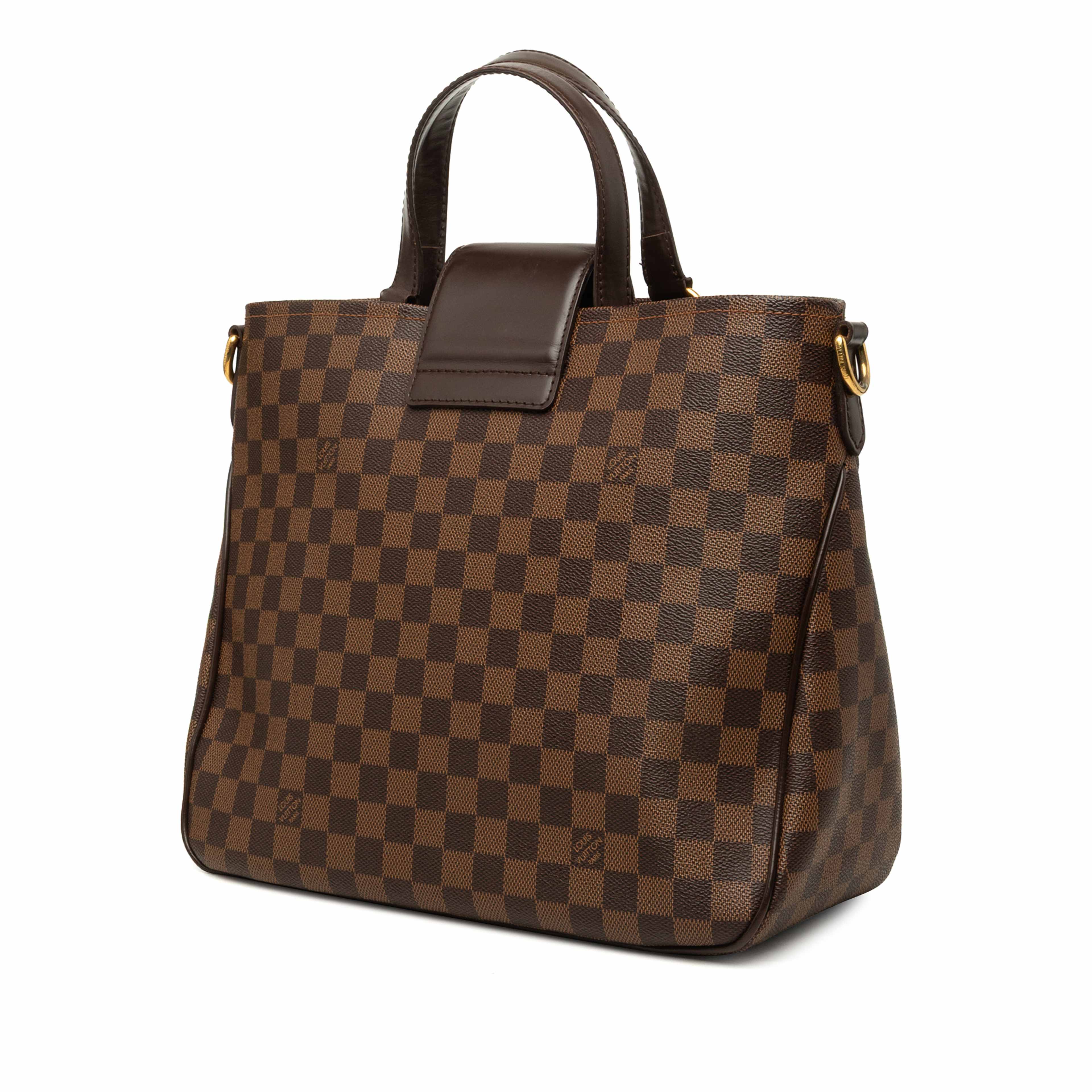 Louis Vuitton Damier Ebene Cabas Rosebery, från Luxclusif, i färgen brun. Klicka för att öppna bilden i stort format