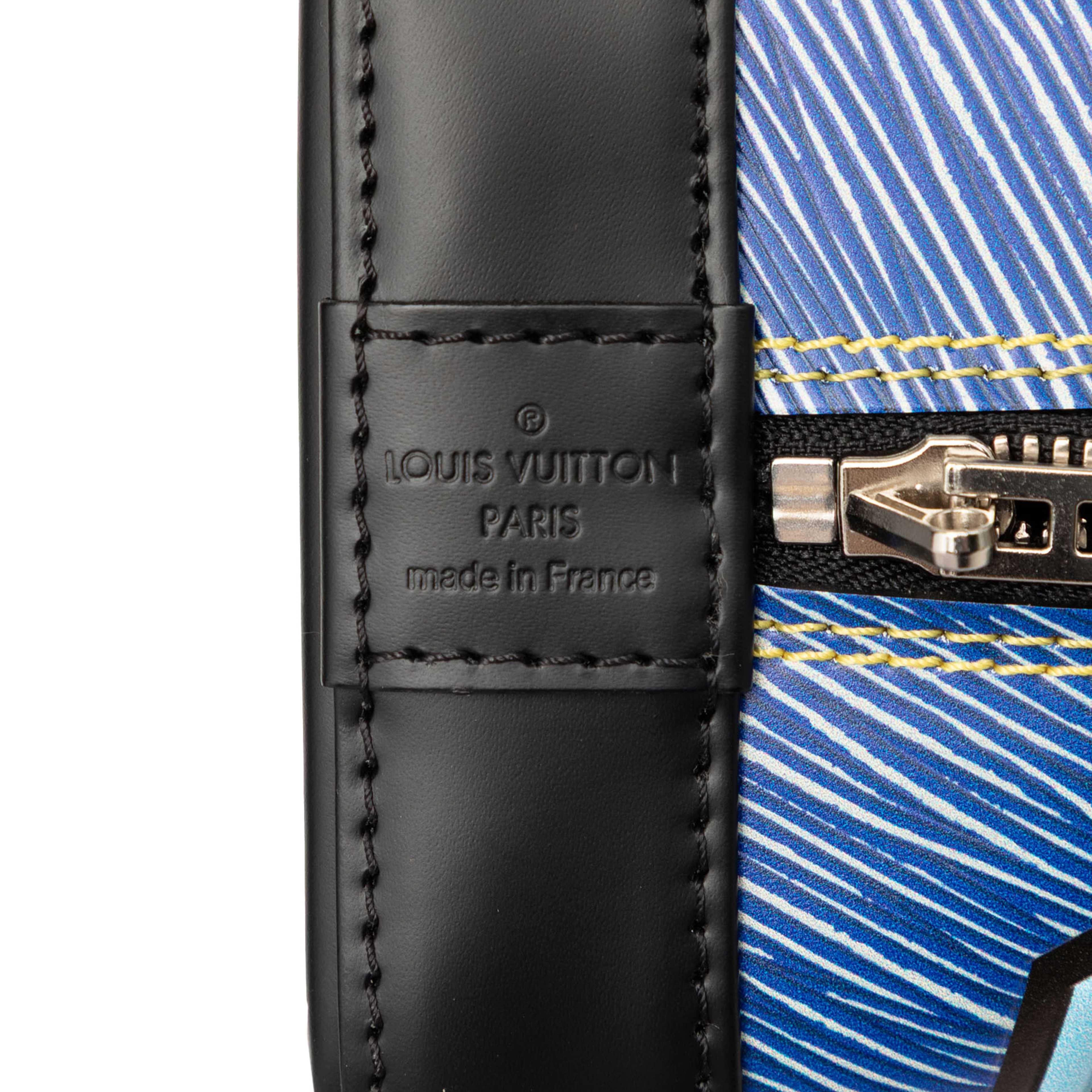 Louis Vuitton Epi Denim Aztec Alma Pm, från Luxclusif, i färgen blue. Klicka för att öppna bilden i stort format