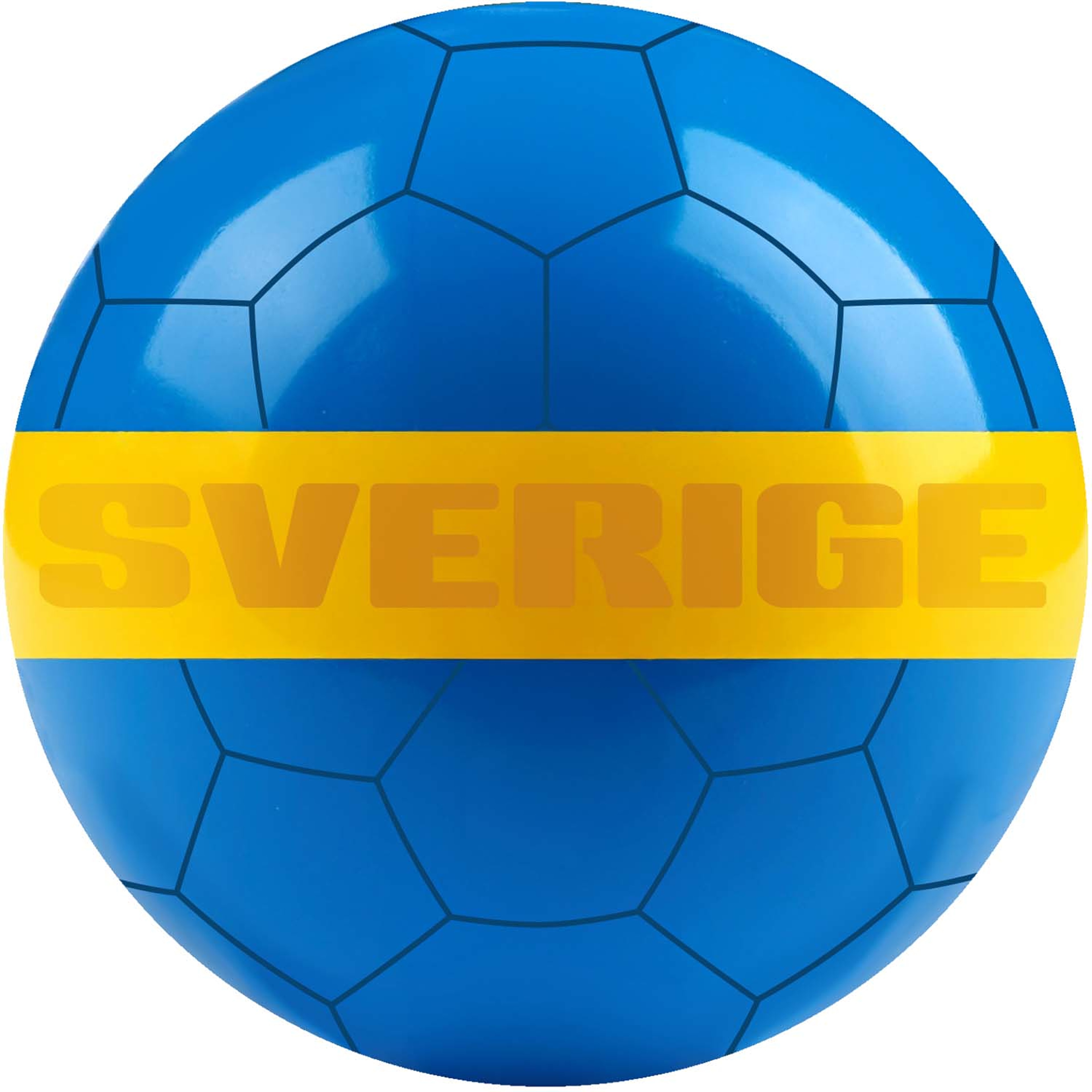 Fotbollsset Sverige  - Boll Och Koner, från Sportme, i färgen blå. Klicka för att öppna bilden i stort format