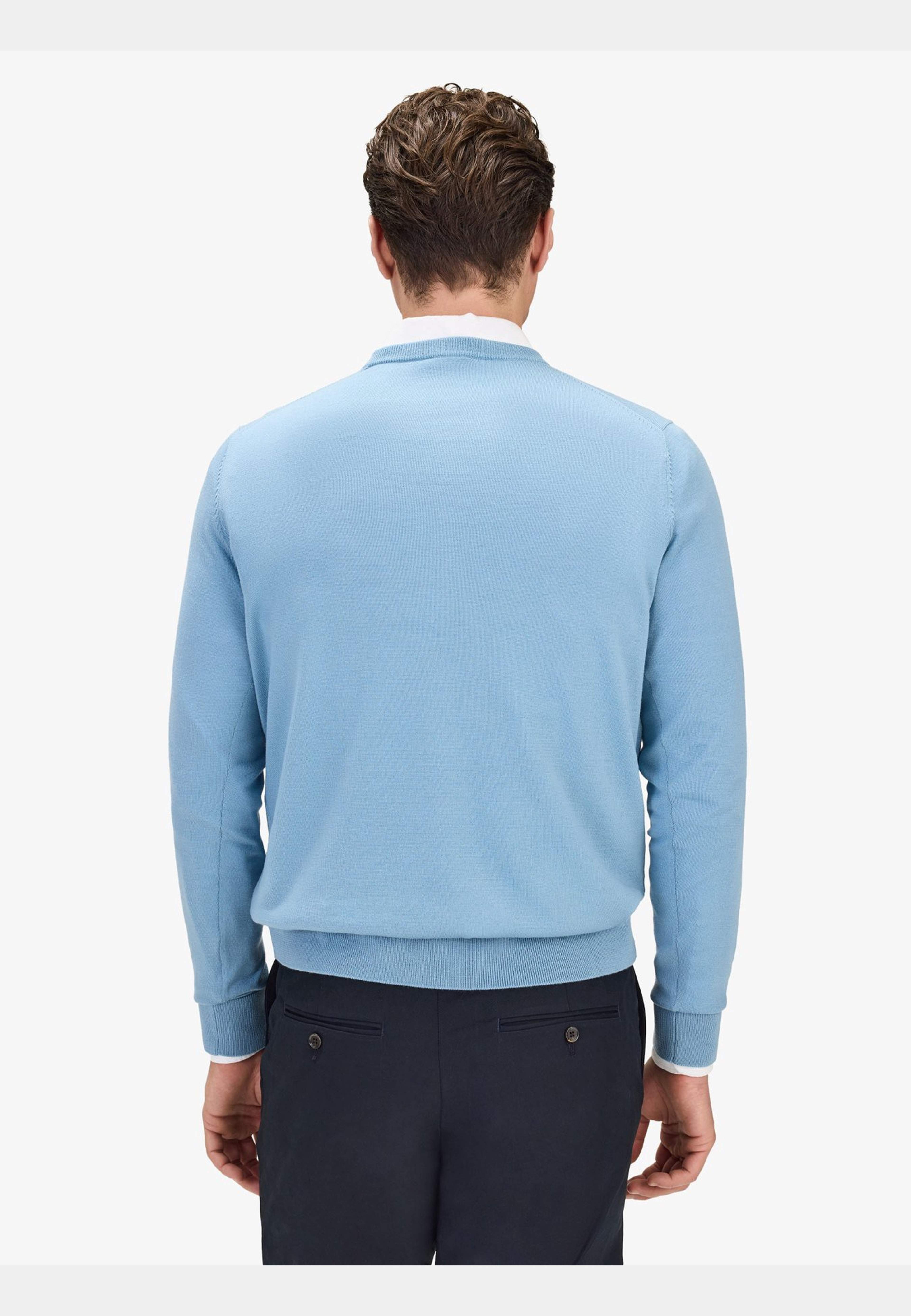Merino Crew Neck Sweater (noa), från John Henric, i färgen light blue. Klicka för att öppna bilden i stort format