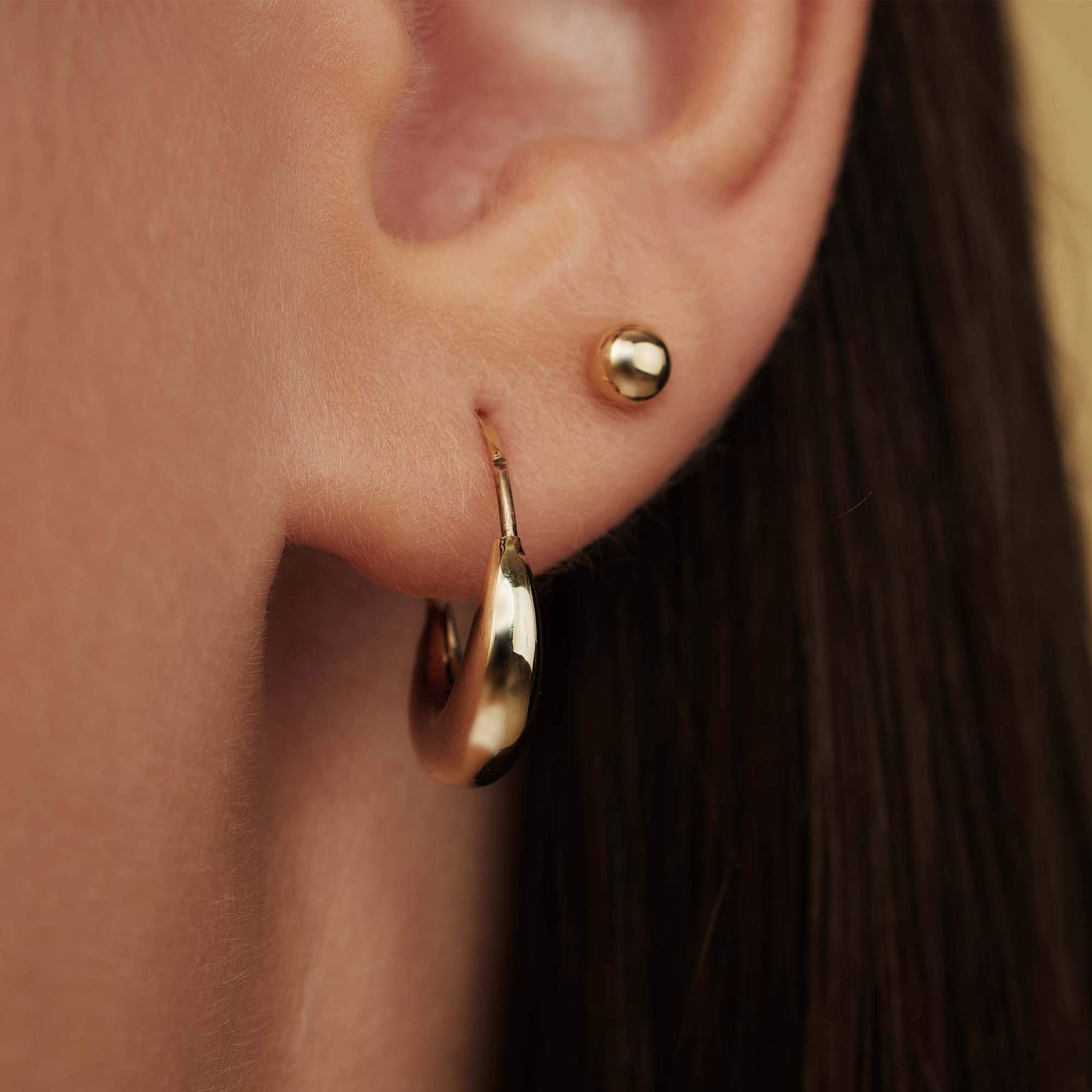 Isabel Bernard 14 Karat Gold Hoop Earrings