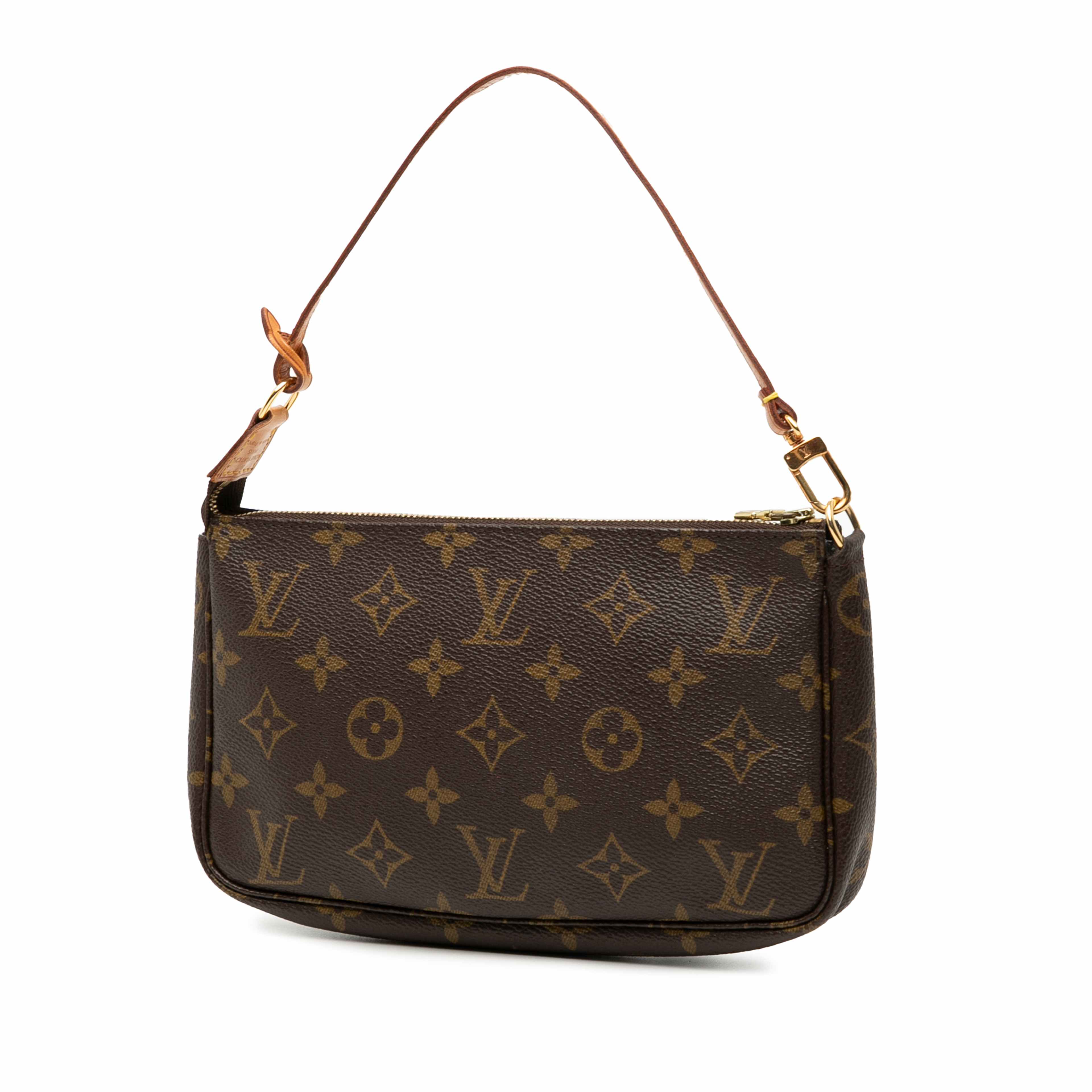 Louis Vuitton Monogram Pochette Accessoires, från Luxclusif, i färgen brown. Klicka för att öppna bilden i stort format