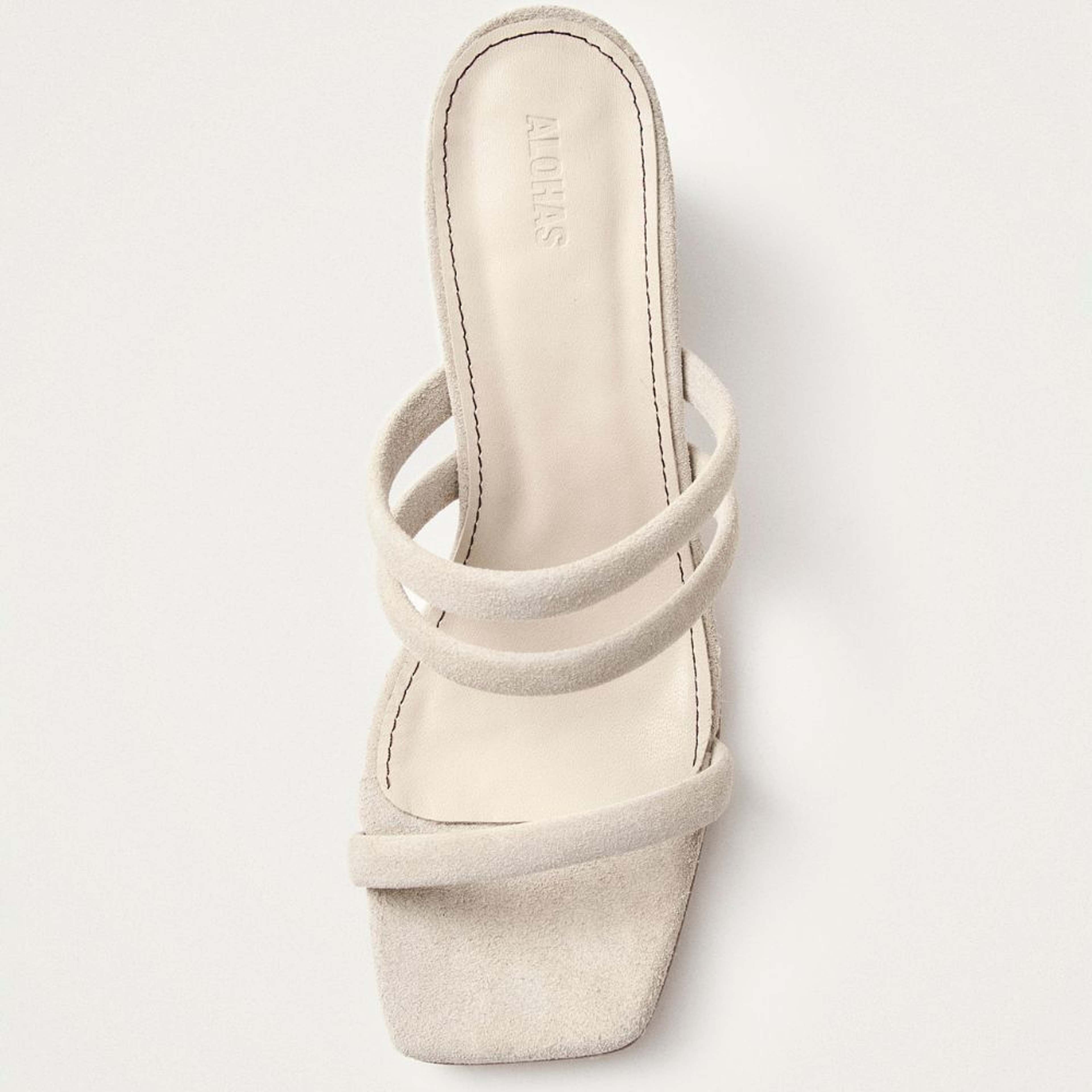 Indiana Stone Beige Leather Sandals