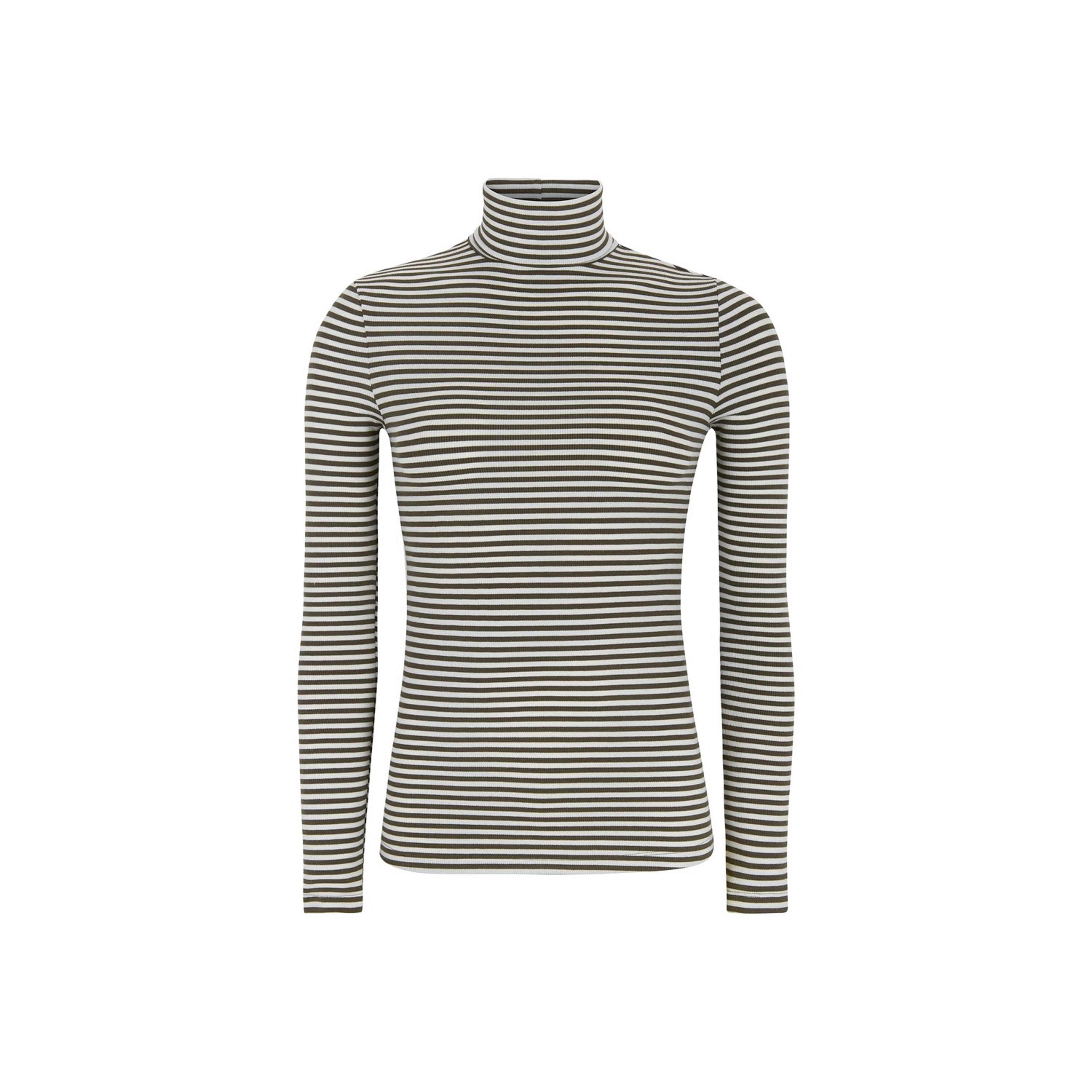 Srfenja Stripe Rollneck Top - Morel
