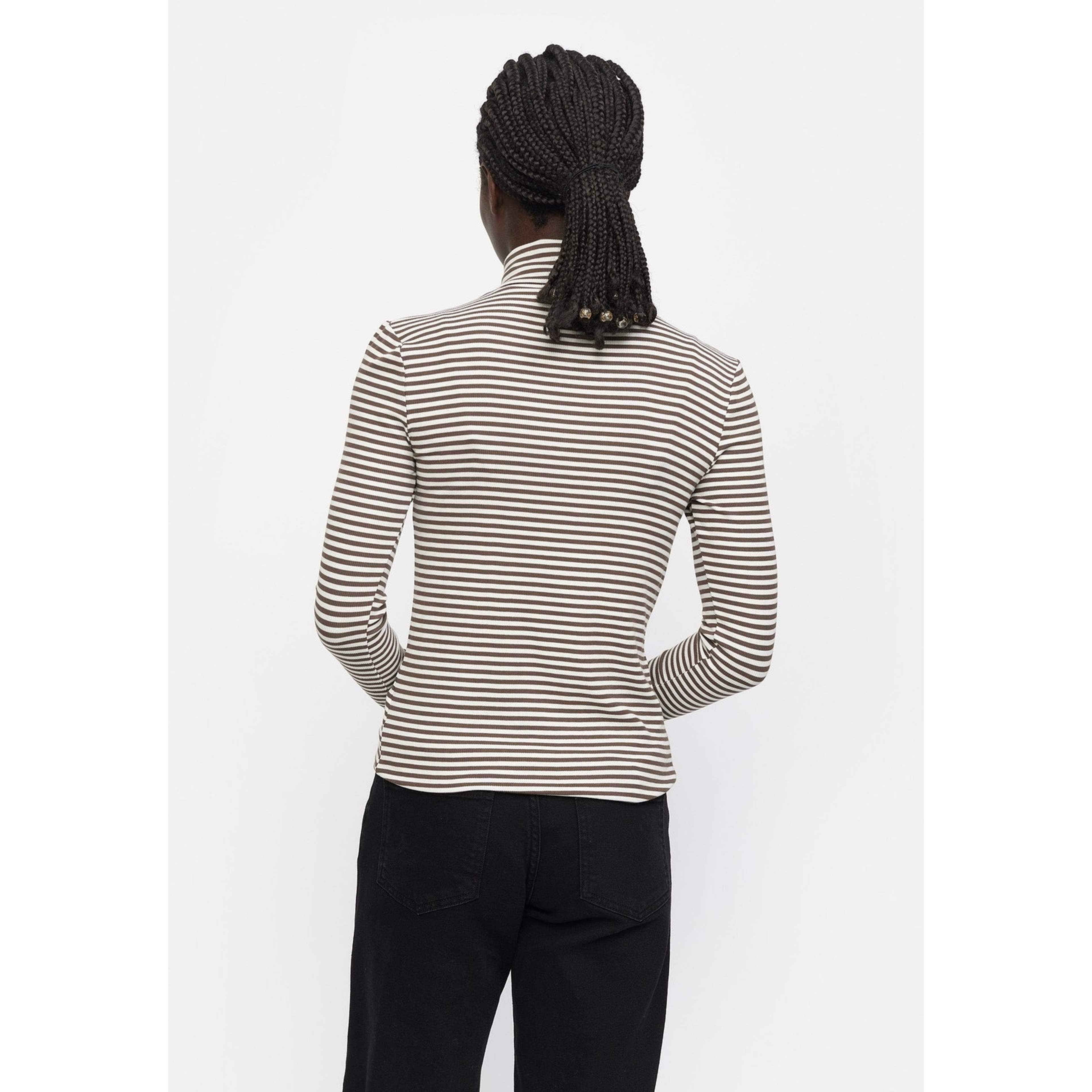 Srfenja Stripe Rollneck Top - Morel