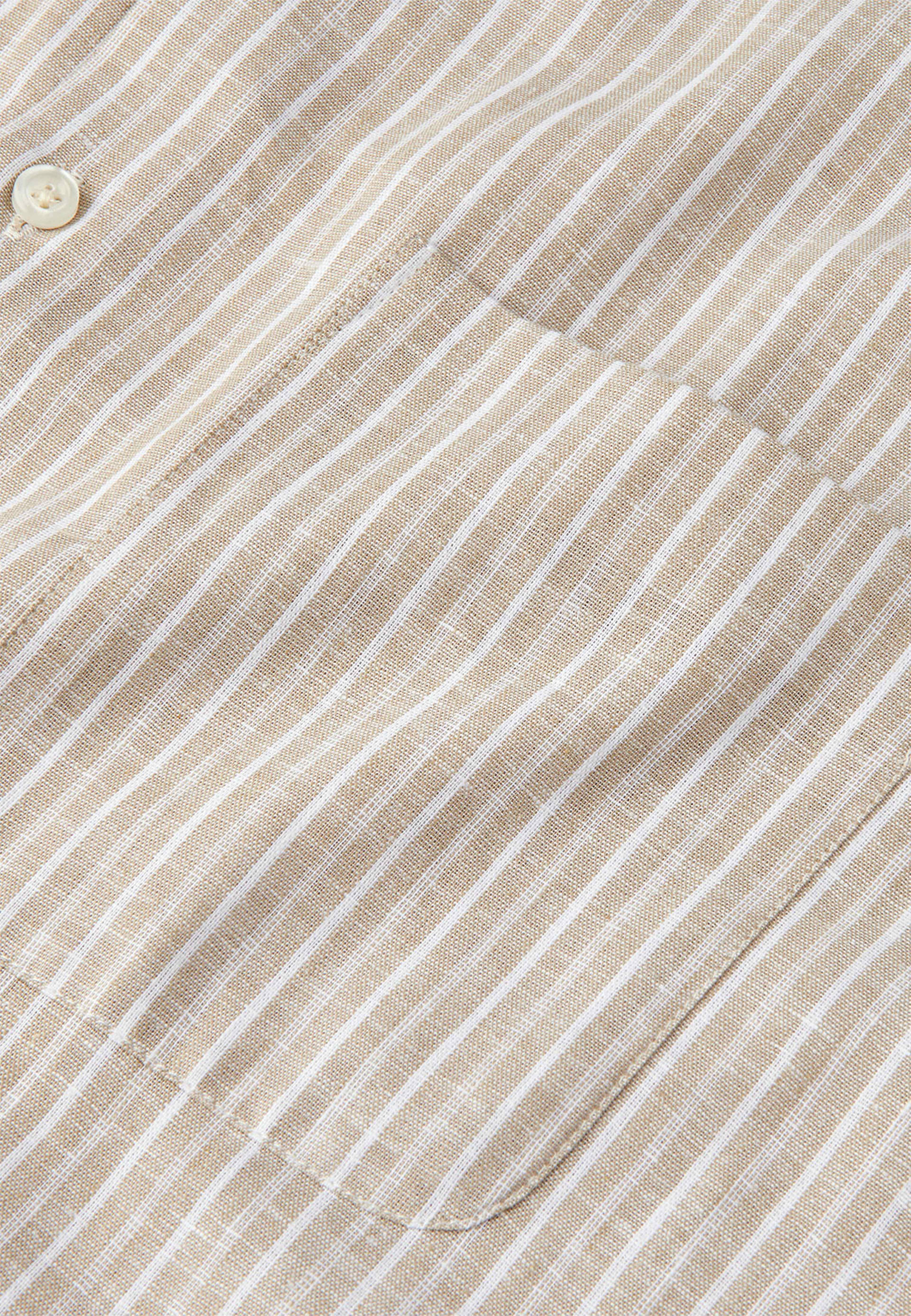 Cotton Linen Victor Stripe Shirt
