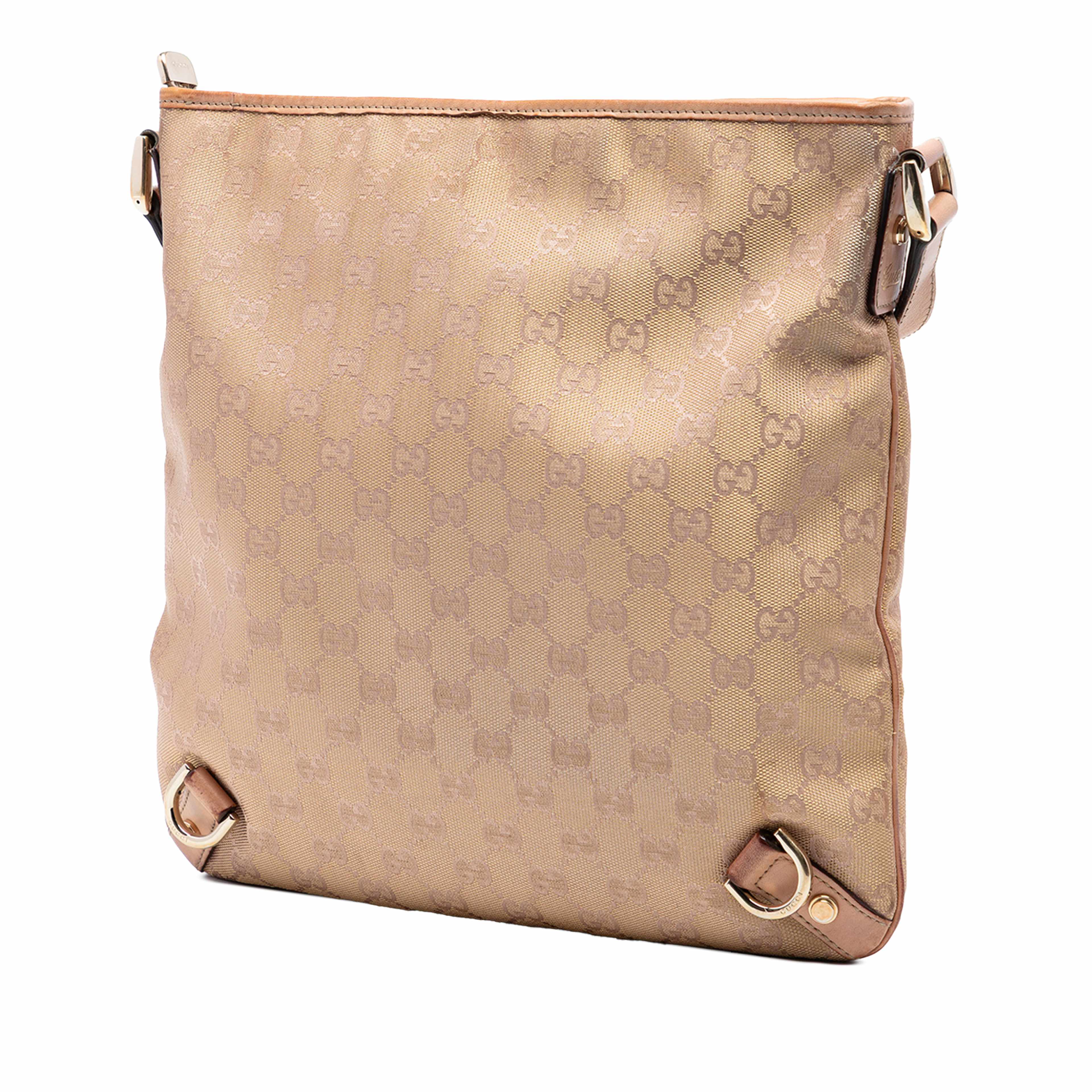 Gucci Gg Canvas Abbey D Ring Crossbody, från Luxclusif, i färgen beige. Klicka för att öppna bilden i stort format