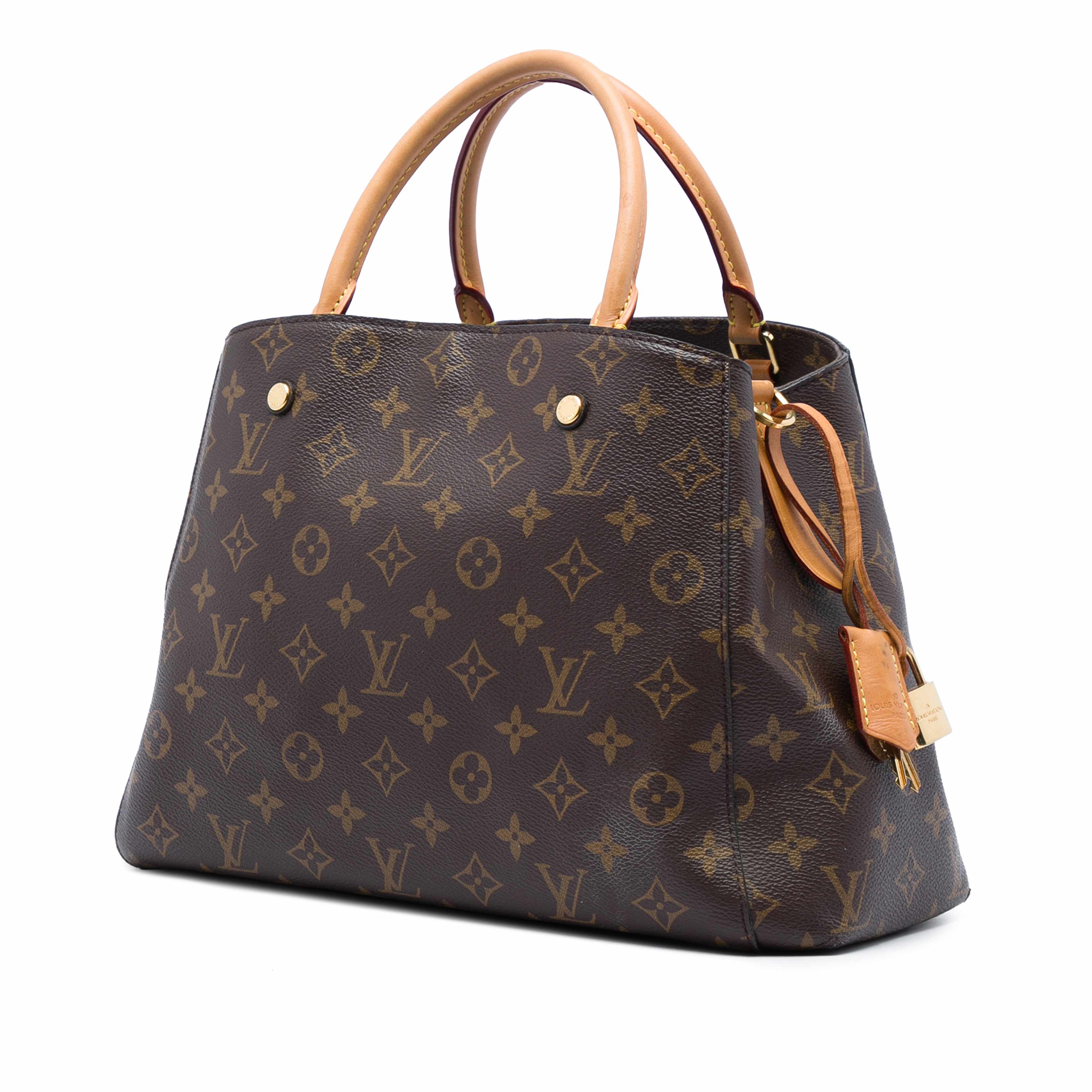 Louis Vuitton Monogram Montaigne Mm, från Luxclusif, i färgen brun. Klicka för att öppna bilden i stort format