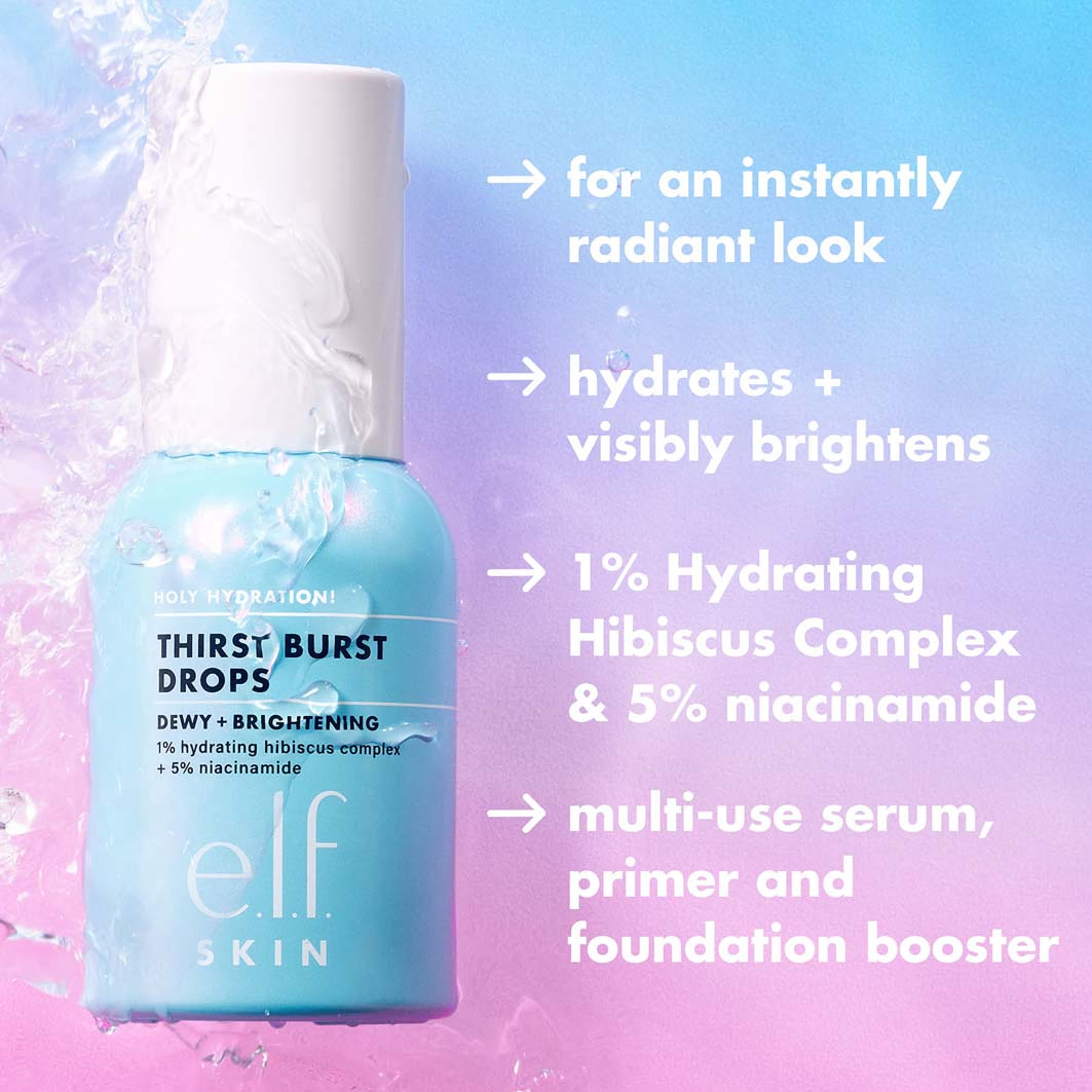 Holy Hydration! Thirst Burst Drops, från e.l.f. Klicka för att öppna bilden i stort format