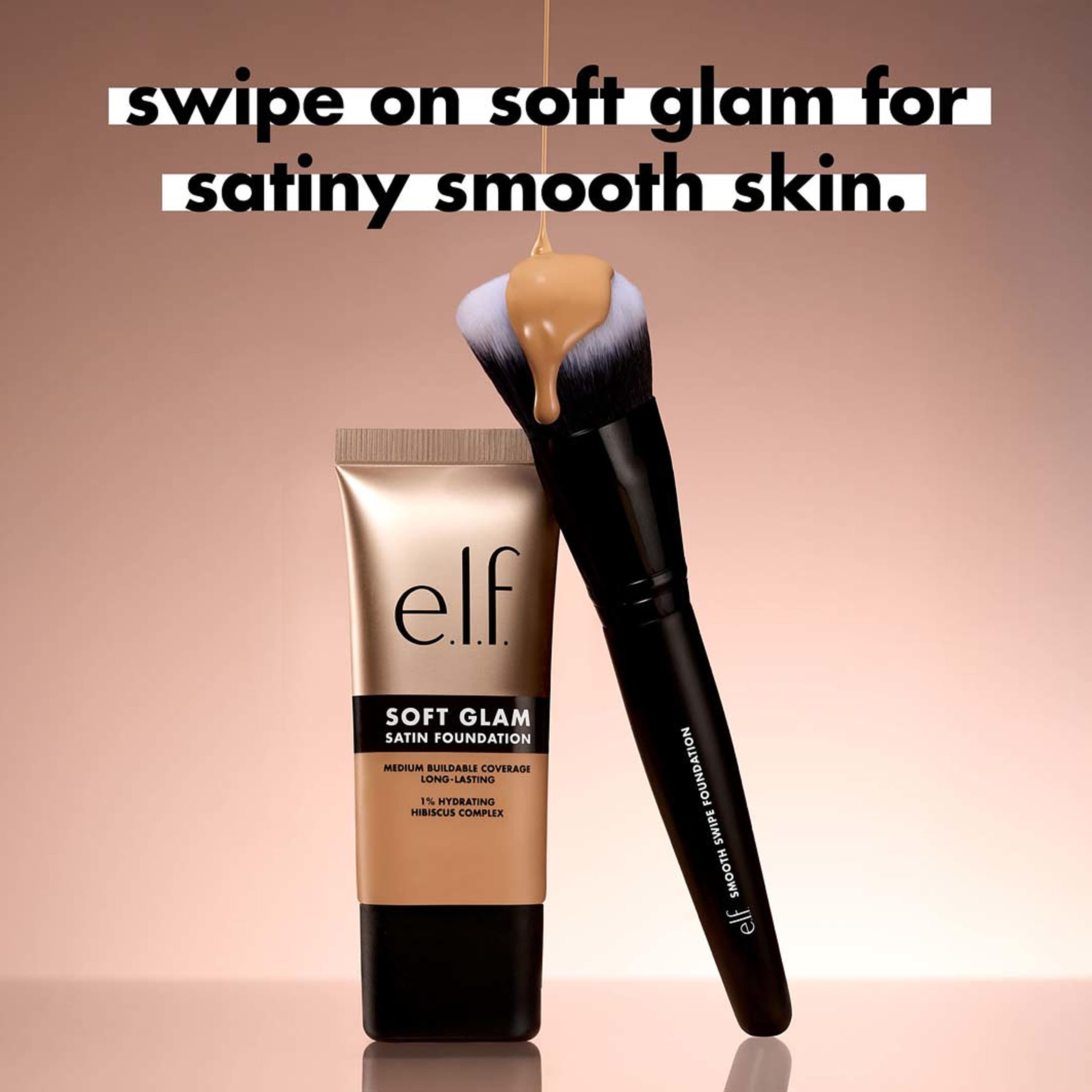Makeup Brushes Smooth Swipe Foundation Brush, från e.l.f. Klicka för att öppna bilden i stort format