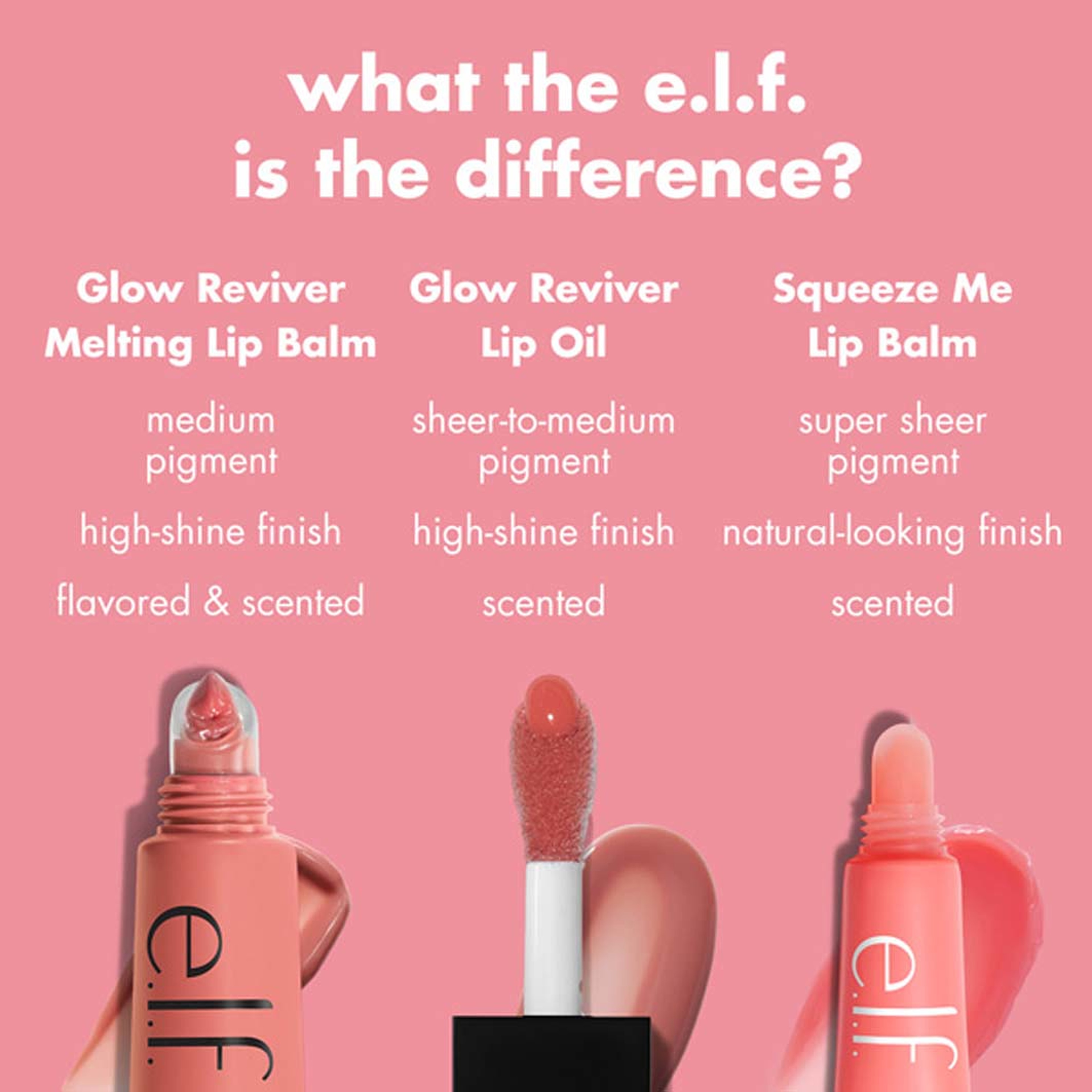 Glow Reviver Melting Lip Balm, från e.l.f, i färgen Wild Cherry. Klicka för att öppna bilden i stort format
