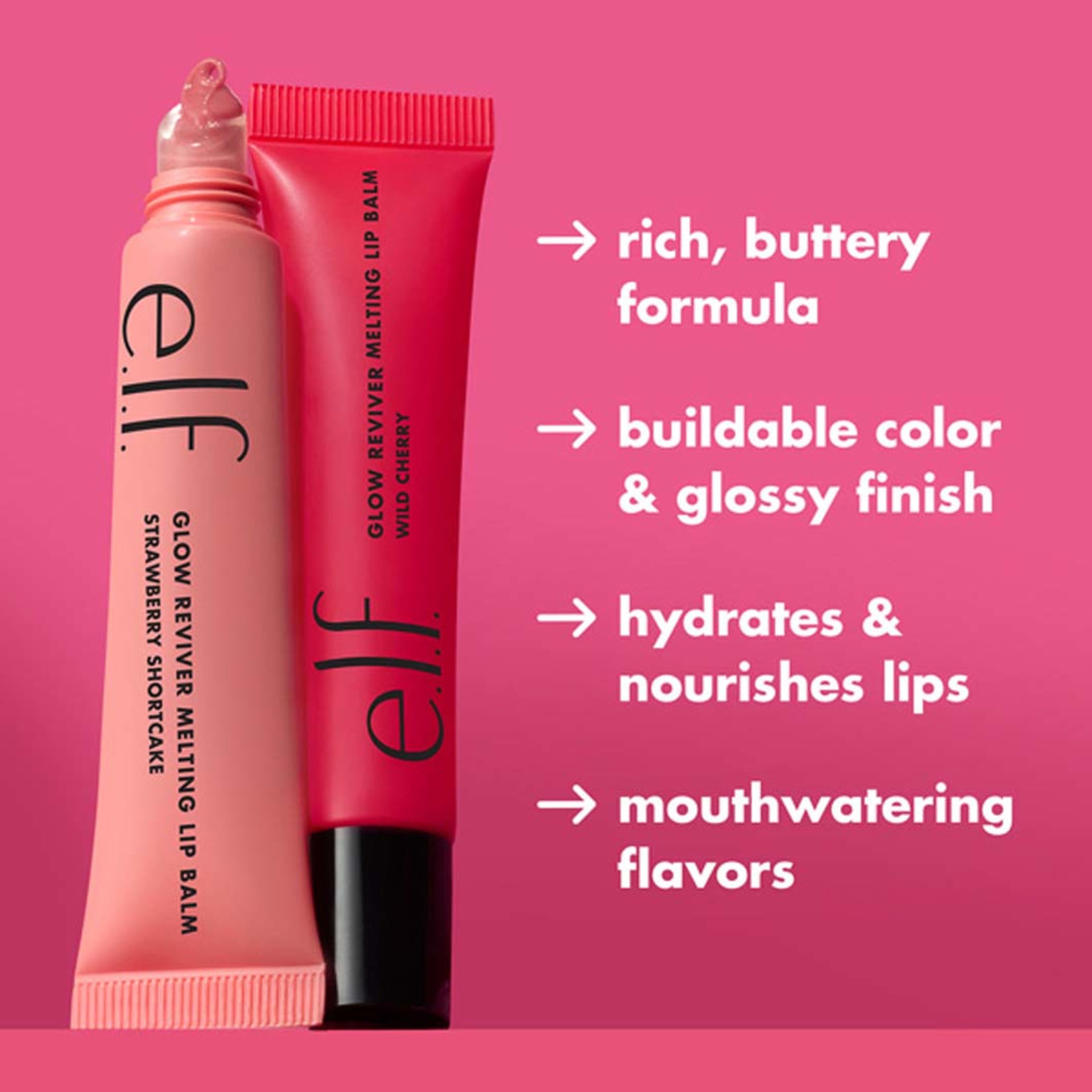 Glow Reviver Melting Lip Balm, från e.l.f, i färgen Vanilla Soft Serve. Klicka för att öppna bilden i stort format
