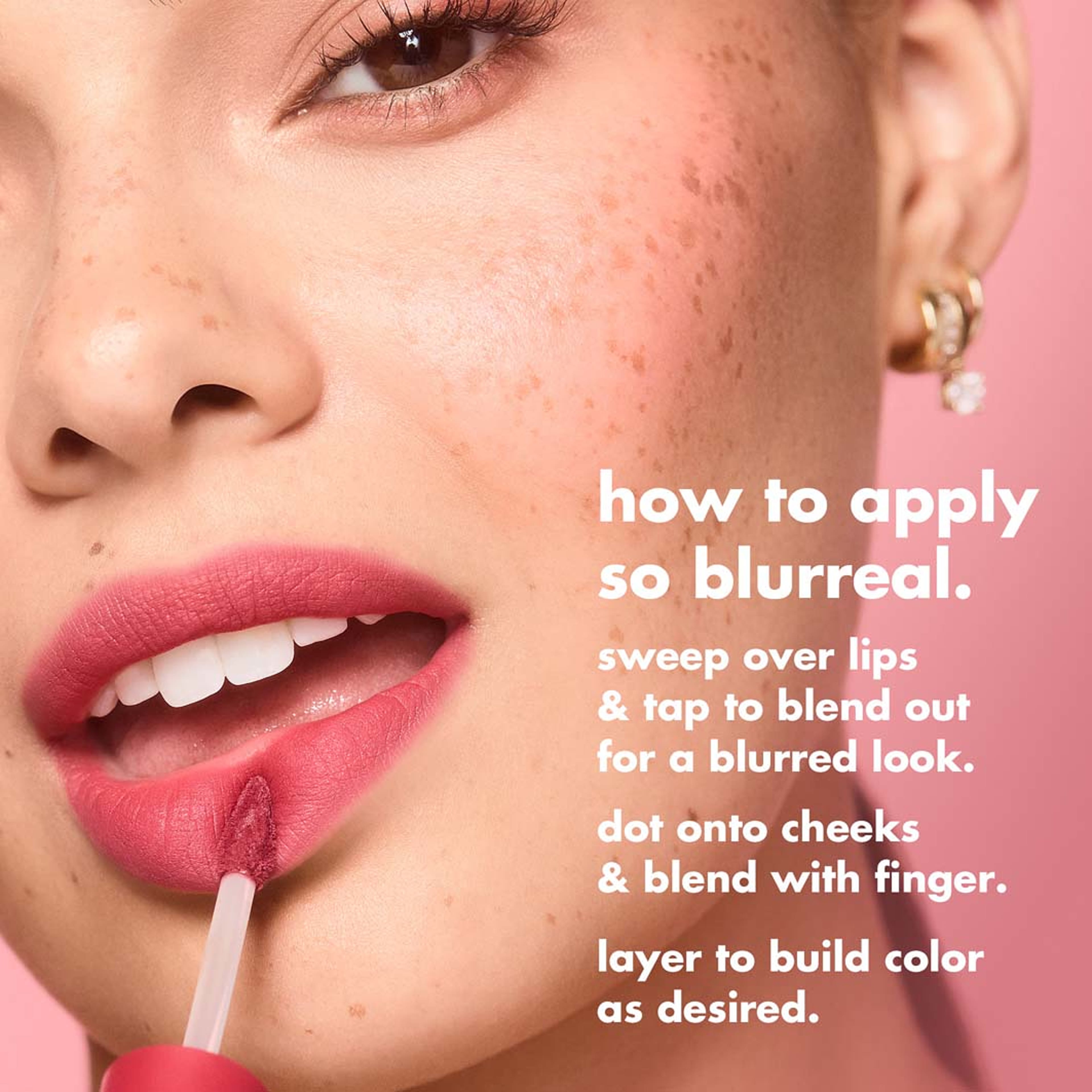 So Blurreal Lip & Cheek Whip, från e.l.f, i färgen Whip Afterglow. Klicka för att öppna bilden i stort format