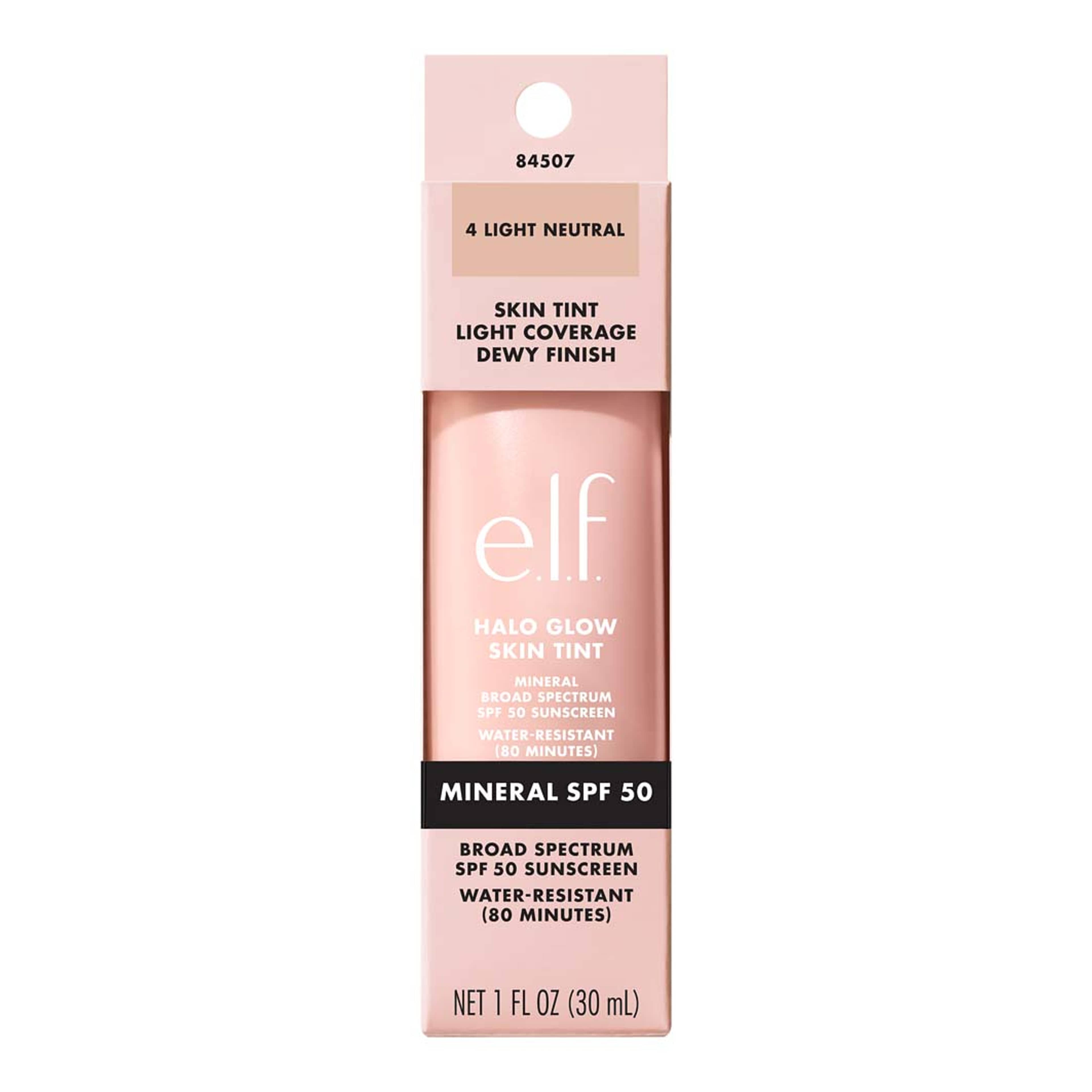 Halo Glow Skin Tint SPF50, från e.l.f, i färgen Light Neutral. Klicka för att öppna bilden i stort format