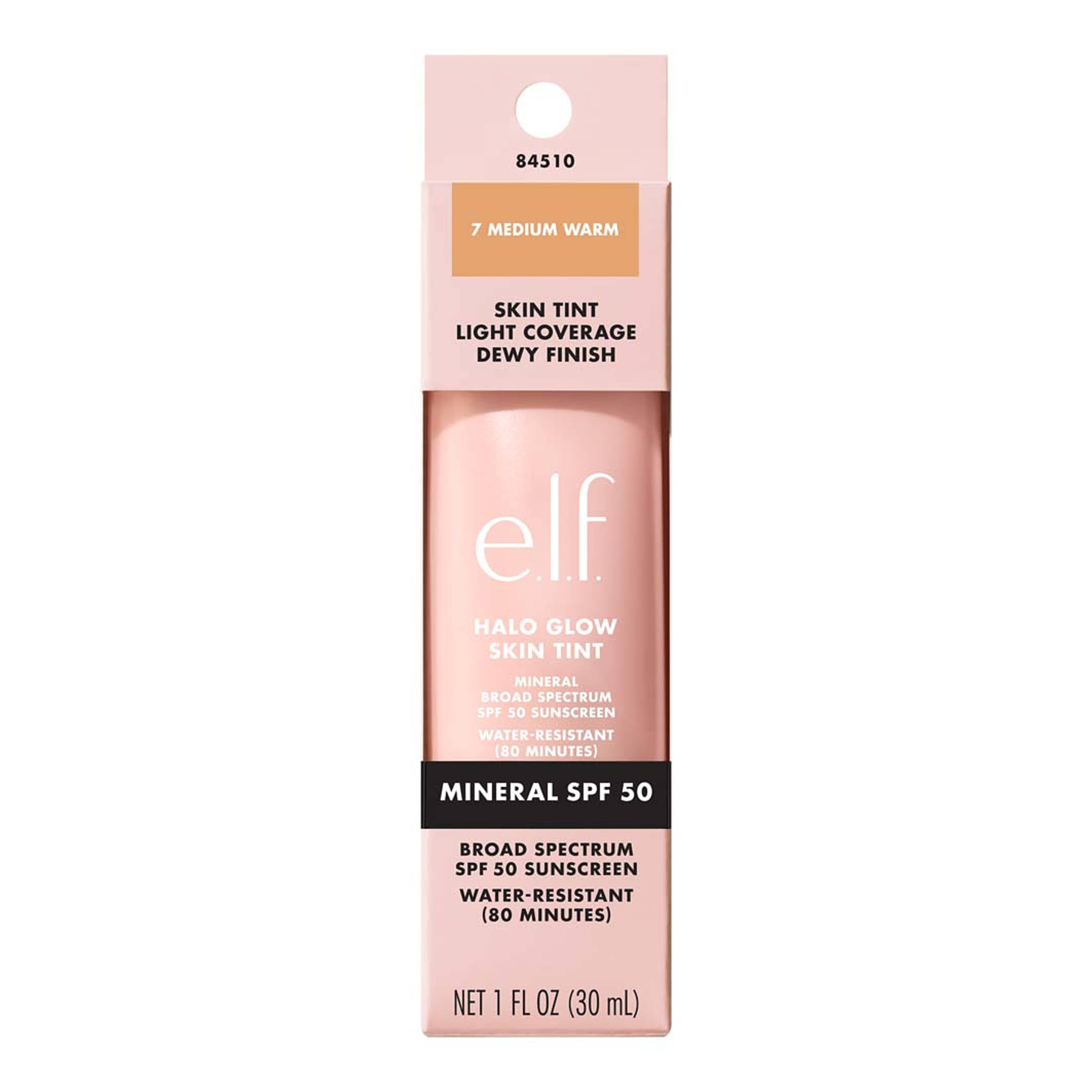 Halo Glow Skin Tint SPF50, från e.l.f, i färgen Medium Warm. Klicka för att öppna bilden i stort format