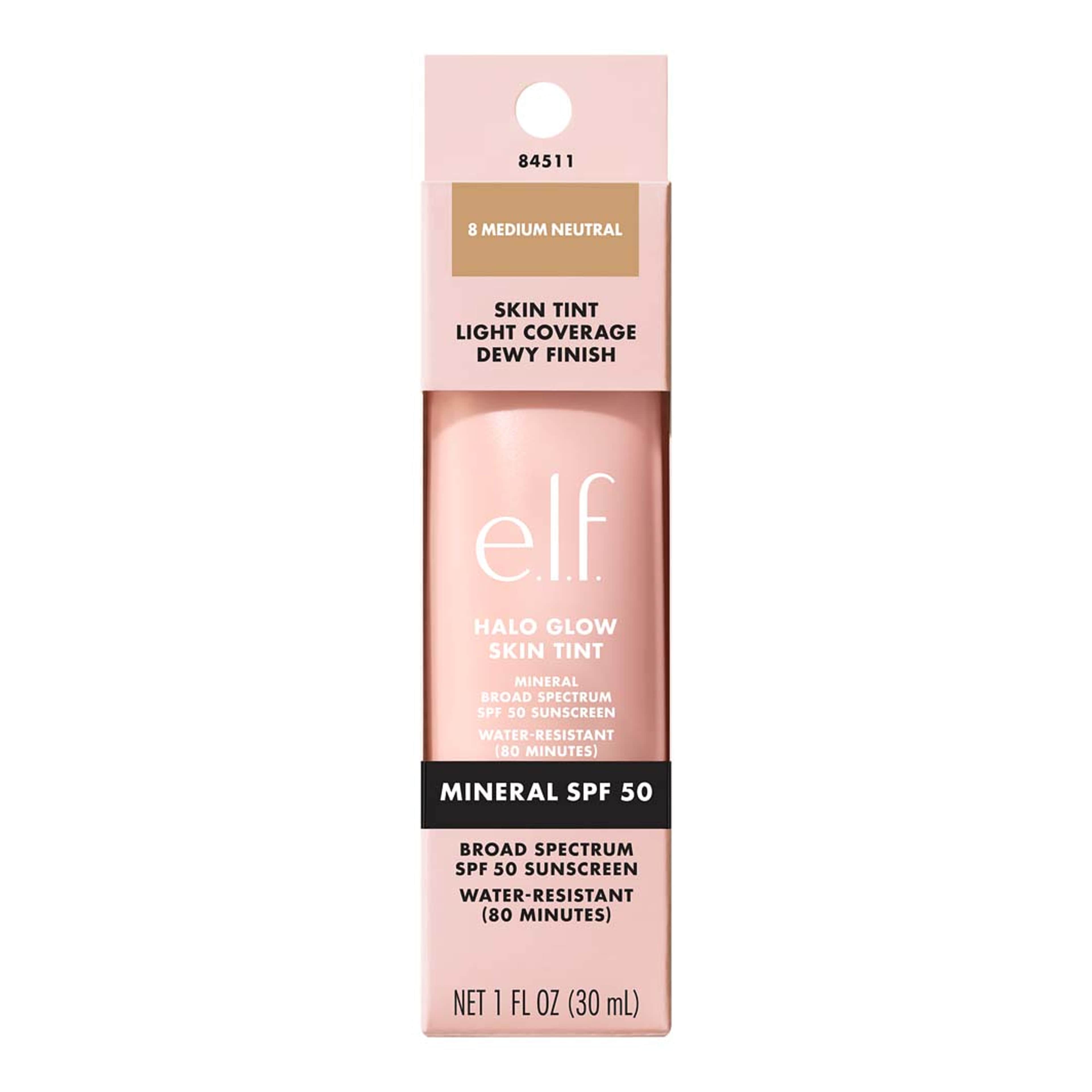 Halo Glow Skin Tint SPF50, från e.l.f, i färgen Medium Neutral. Klicka för att öppna bilden i stort format