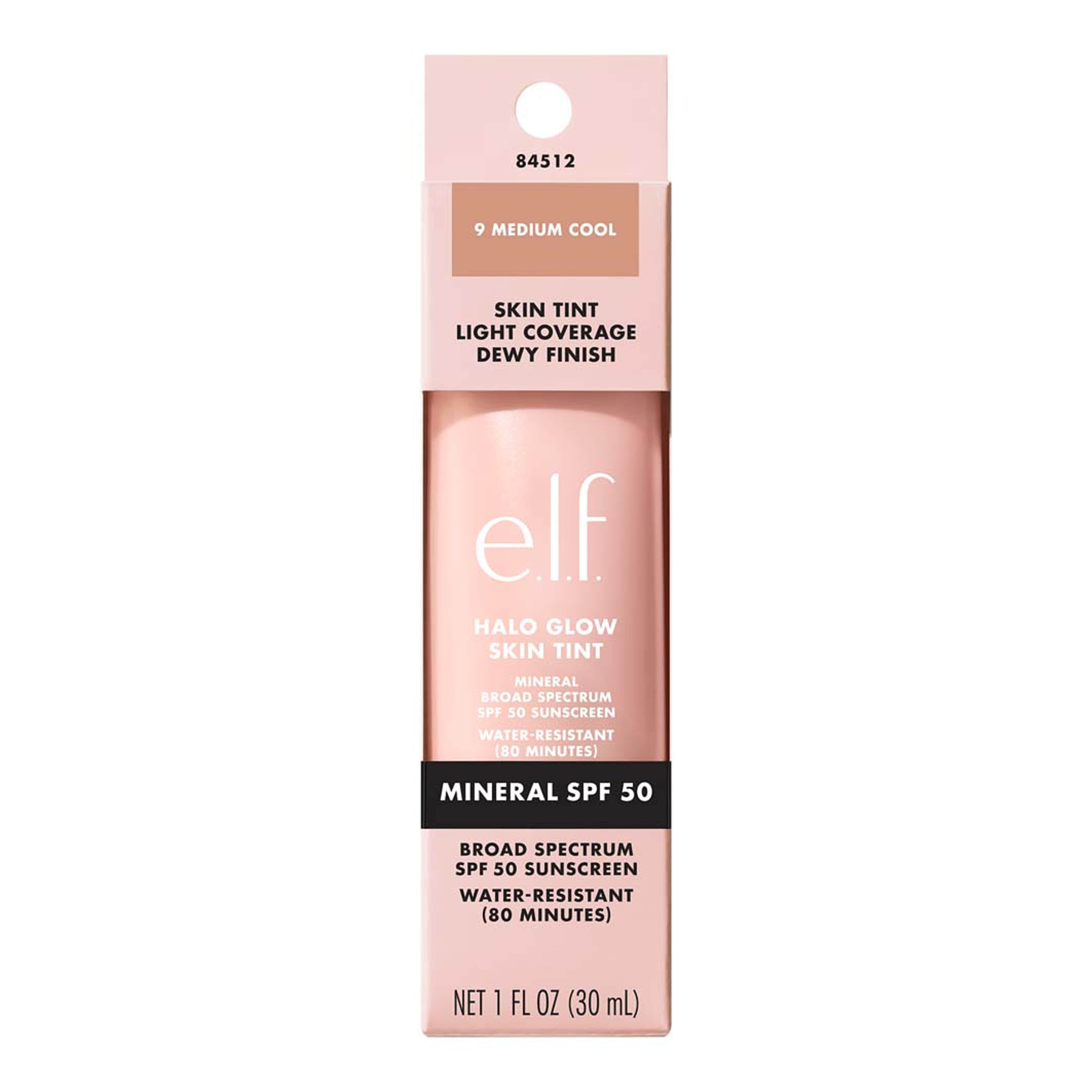Halo Glow Skin Tint SPF50, från e.l.f, i färgen Medium Cool. Klicka för att öppna bilden i stort format