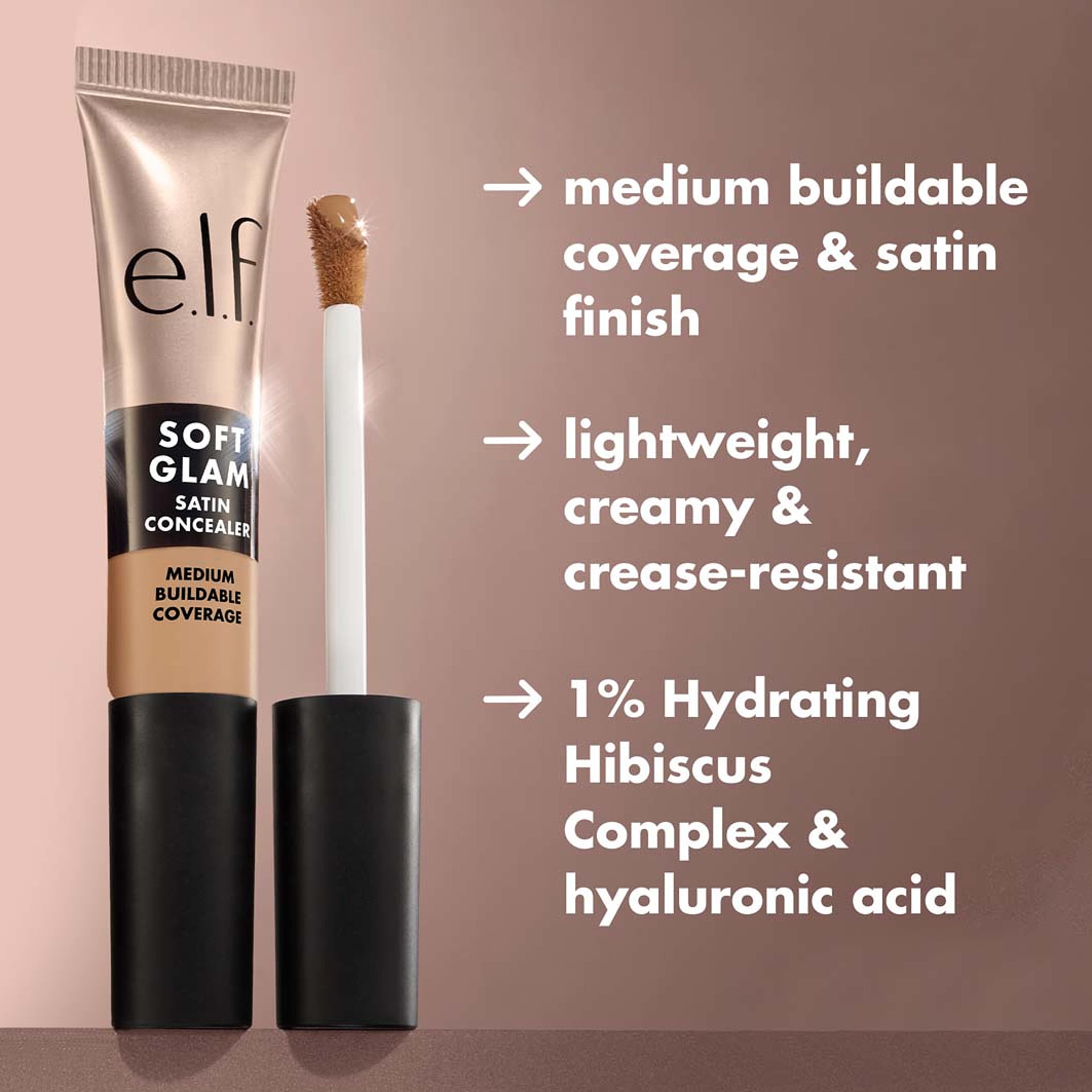 Soft Glam Satin Concealer, från e.l.f, i färgen Deep Cool 52. Klicka för att öppna bilden i stort format