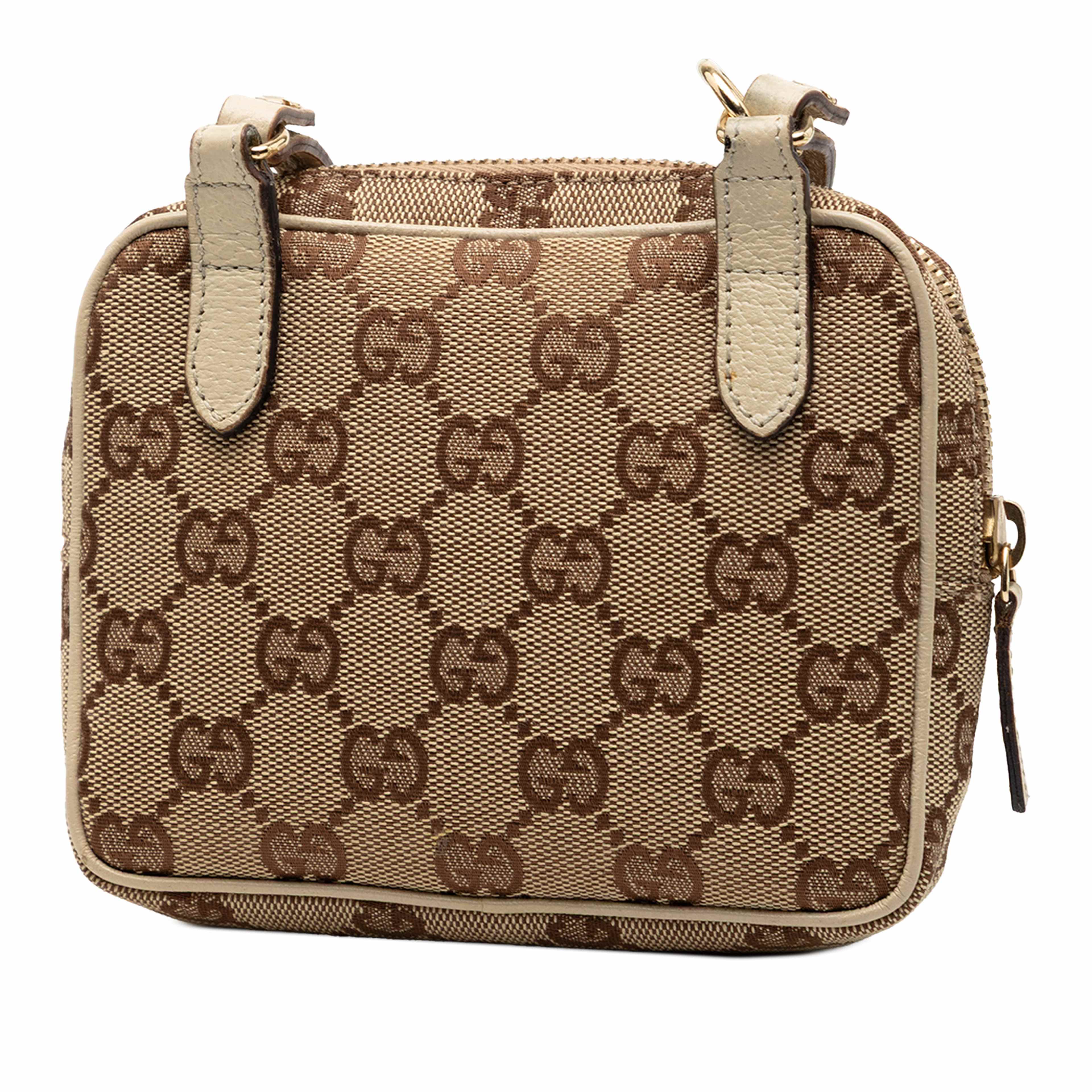 Gucci Gg Canvas Crossbody, från Luxclusif, i färgen beige. Klicka för att öppna bilden i stort format