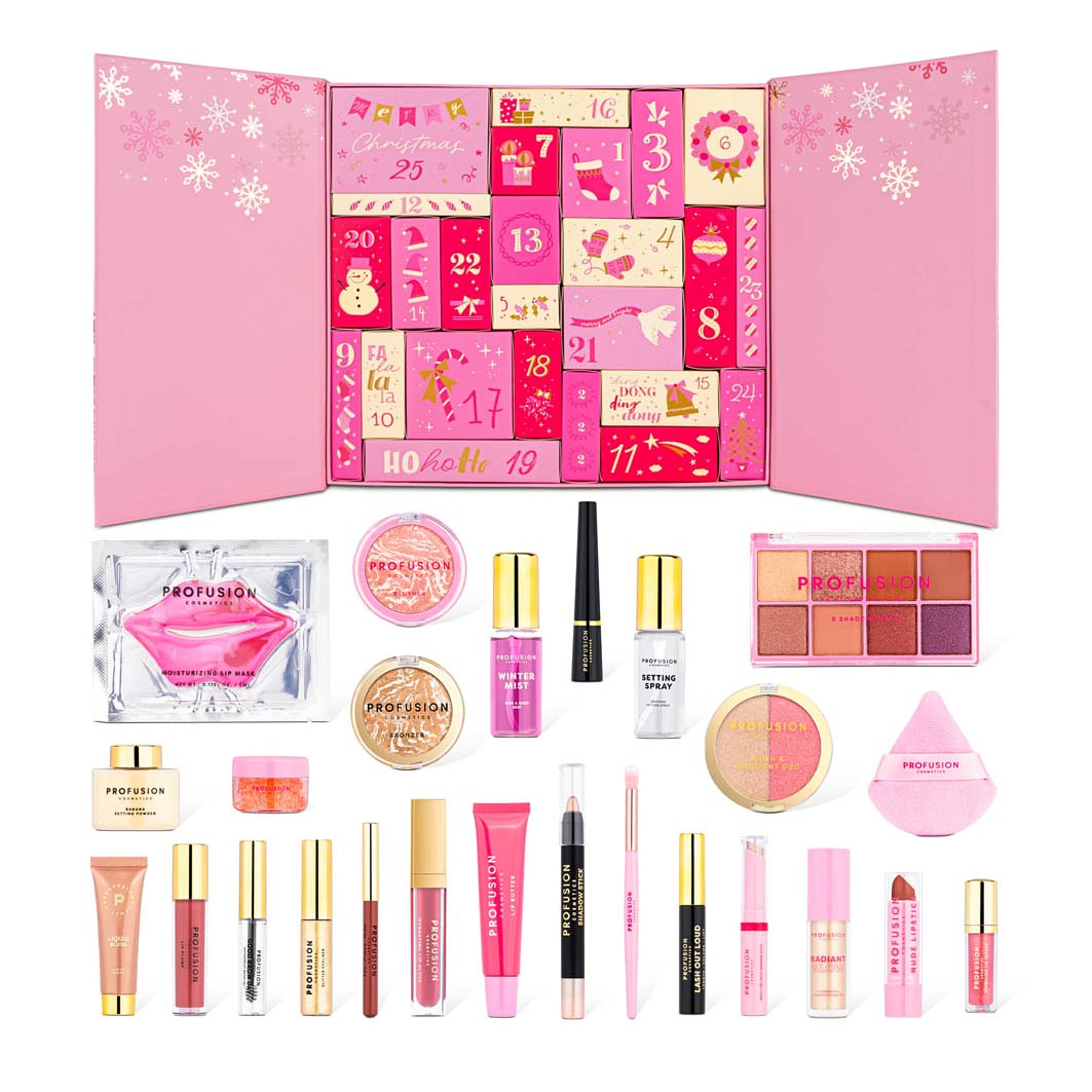 25 Days of Festive Glow! Beauty Adventskalender, från Profusion. Klicka för att öppna bilden i stort format