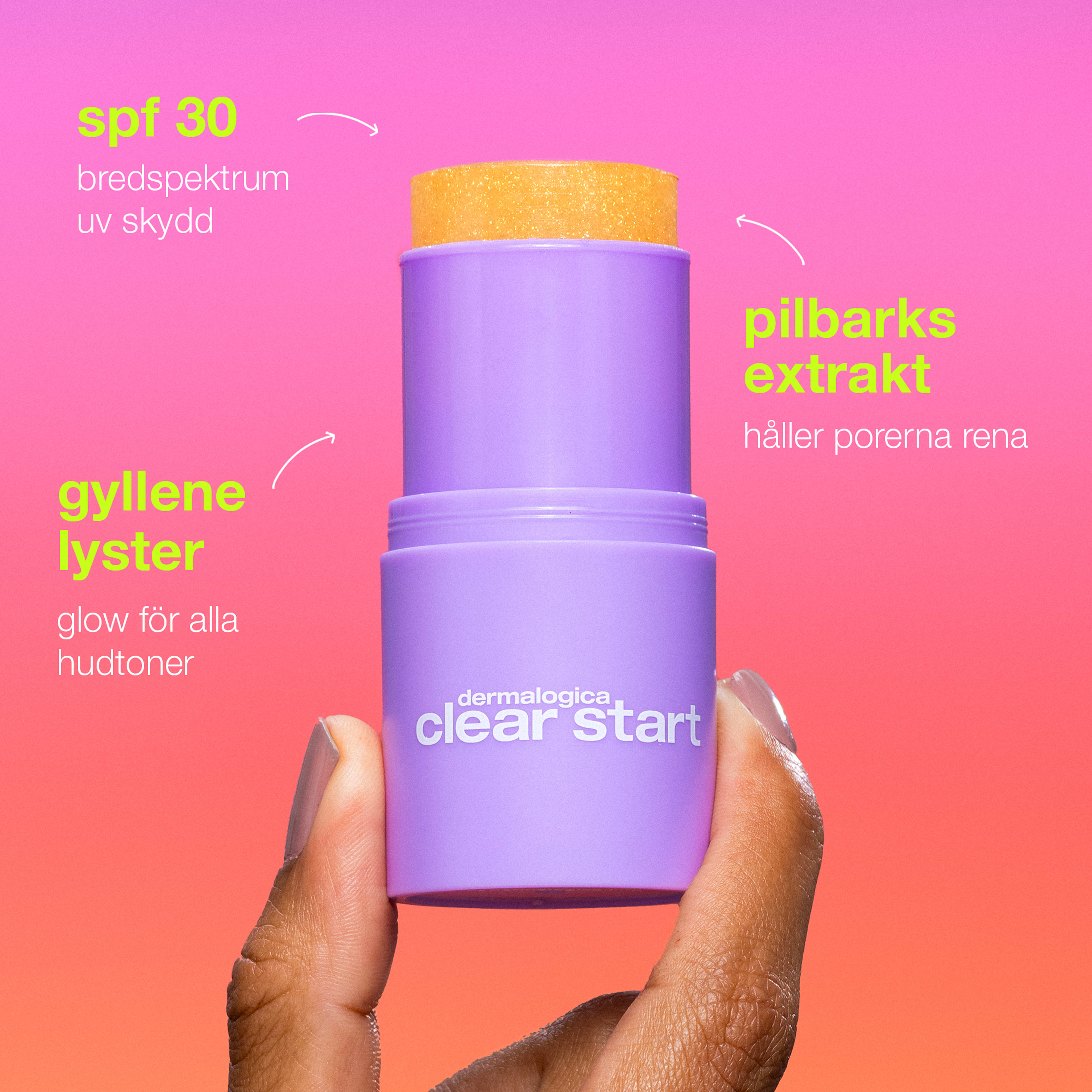 Golden Hour Hydrating SPF30 Stick, från Dermalogica. Klicka för att öppna bilden i stort format