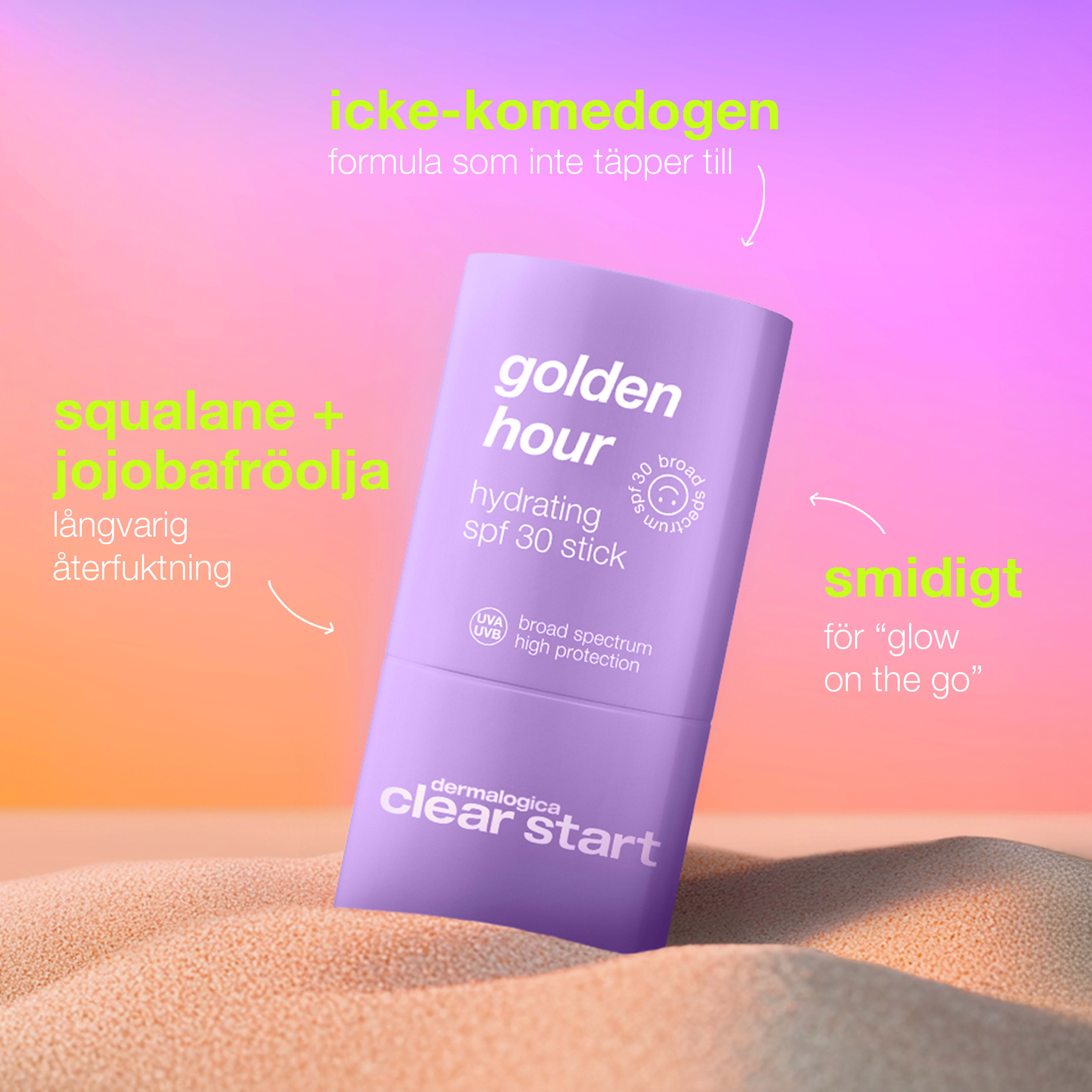 Golden Hour Hydrating SPF30 Stick, från Dermalogica. Klicka för att öppna bilden i stort format