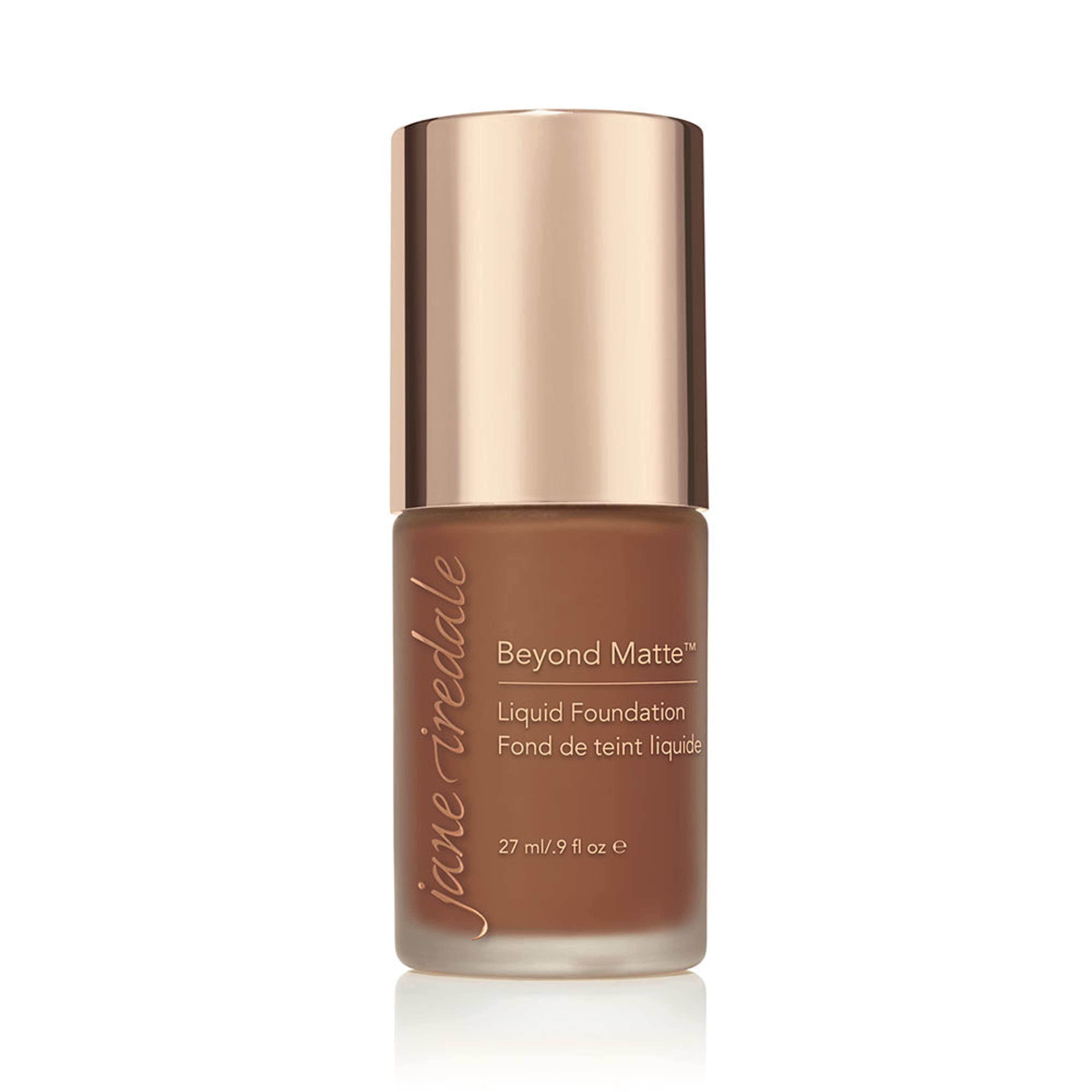 Beyond Matte™ Liquid Foundation, från jane iredale, i färgen M16. Klicka för att öppna bilden i stort format